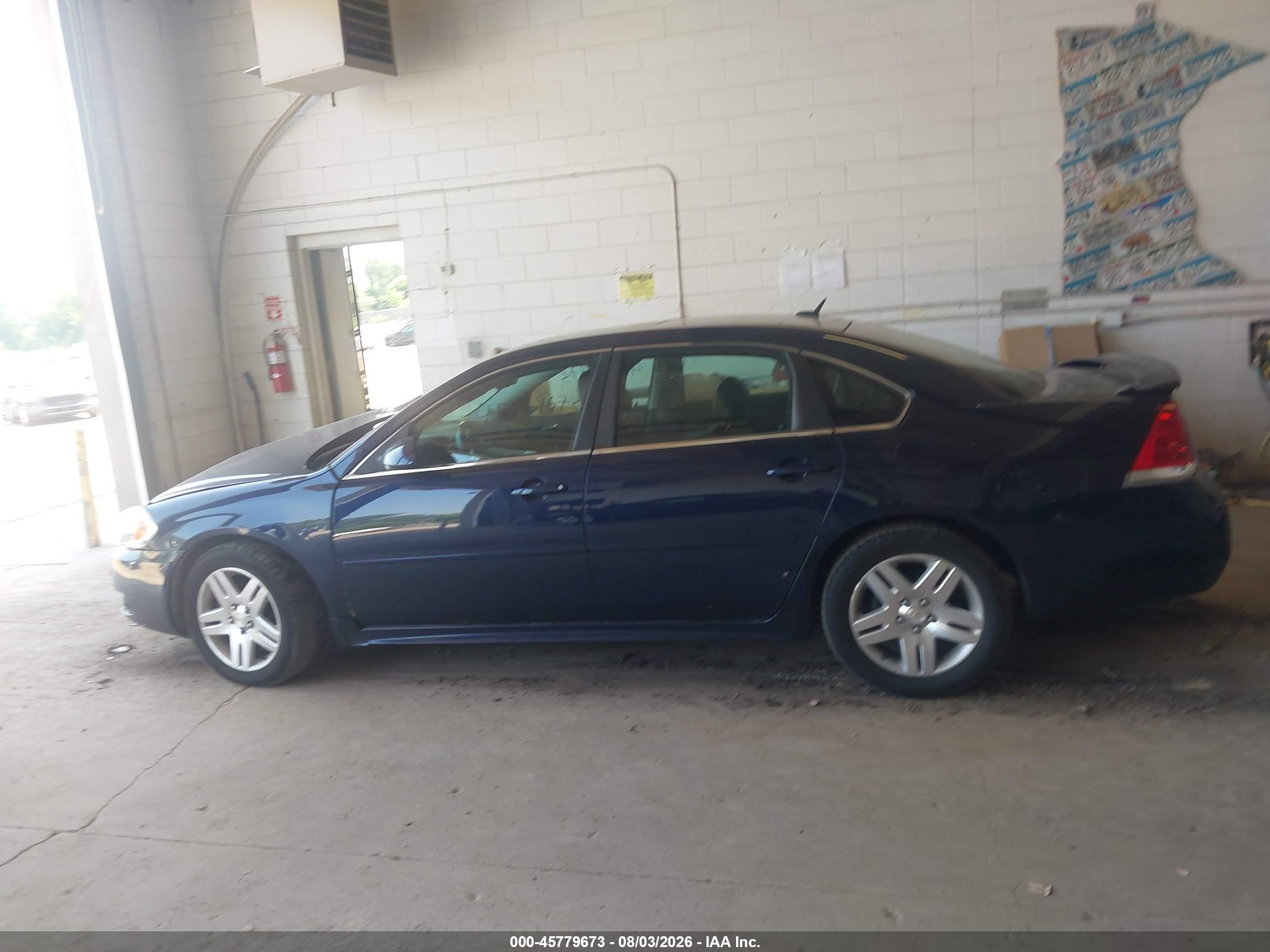 2010 Chevrolet Impala Lt Blue vin: 2G1WB5EK7A1189613