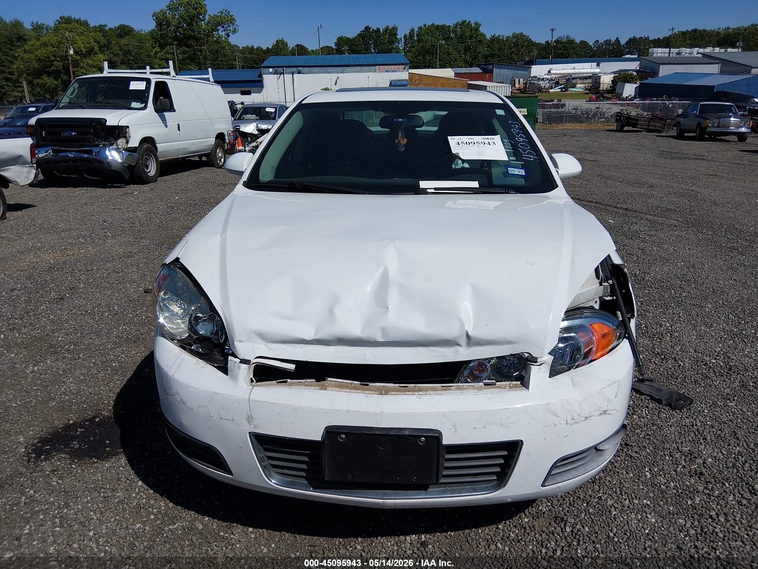 2010 Chevrolet Impala Lt White vin: 2G1WB5EK7A1224344