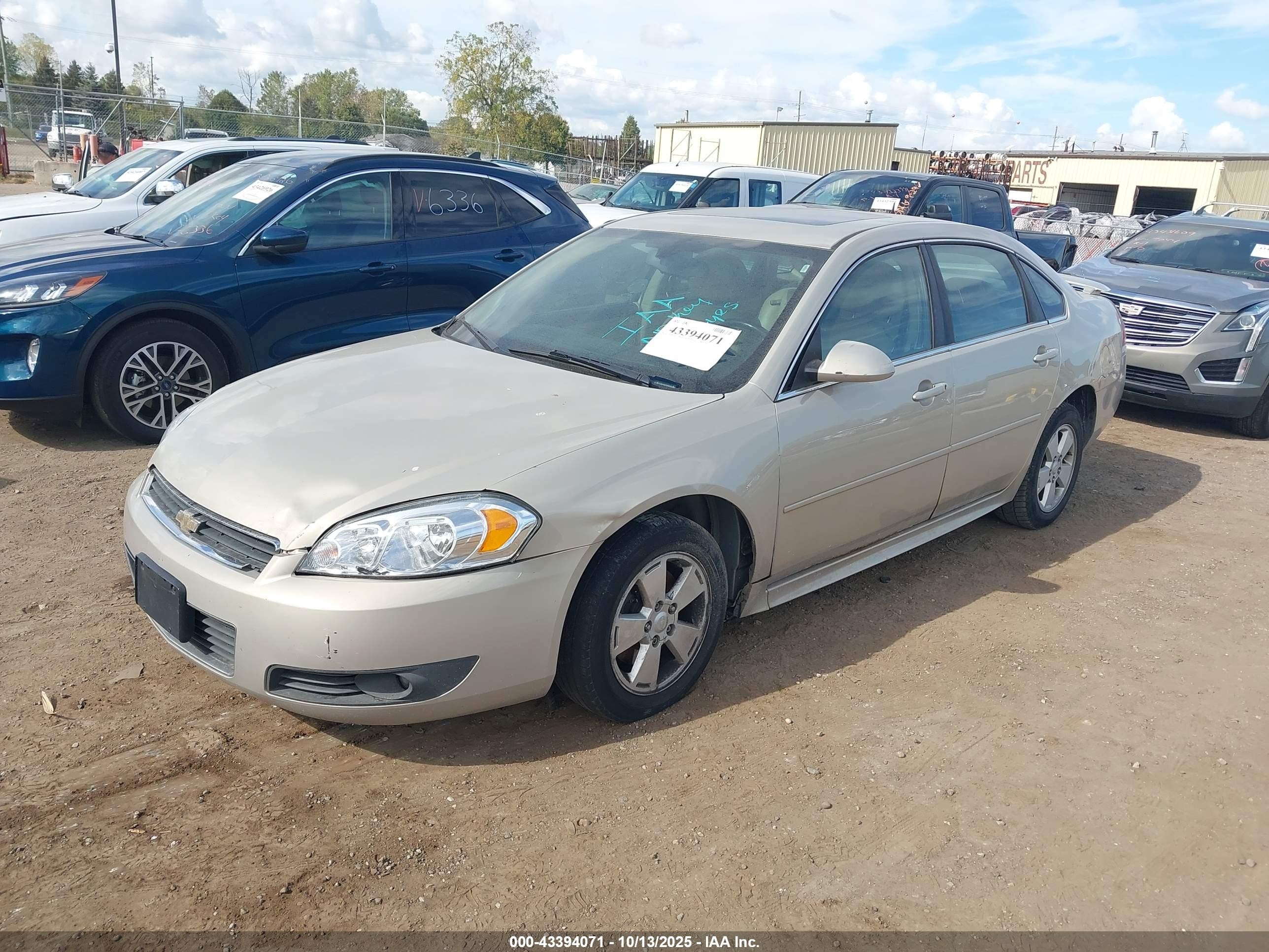 2010 Chevrolet Impala Lt Tan vin: 2G1WB5EK7A1241192