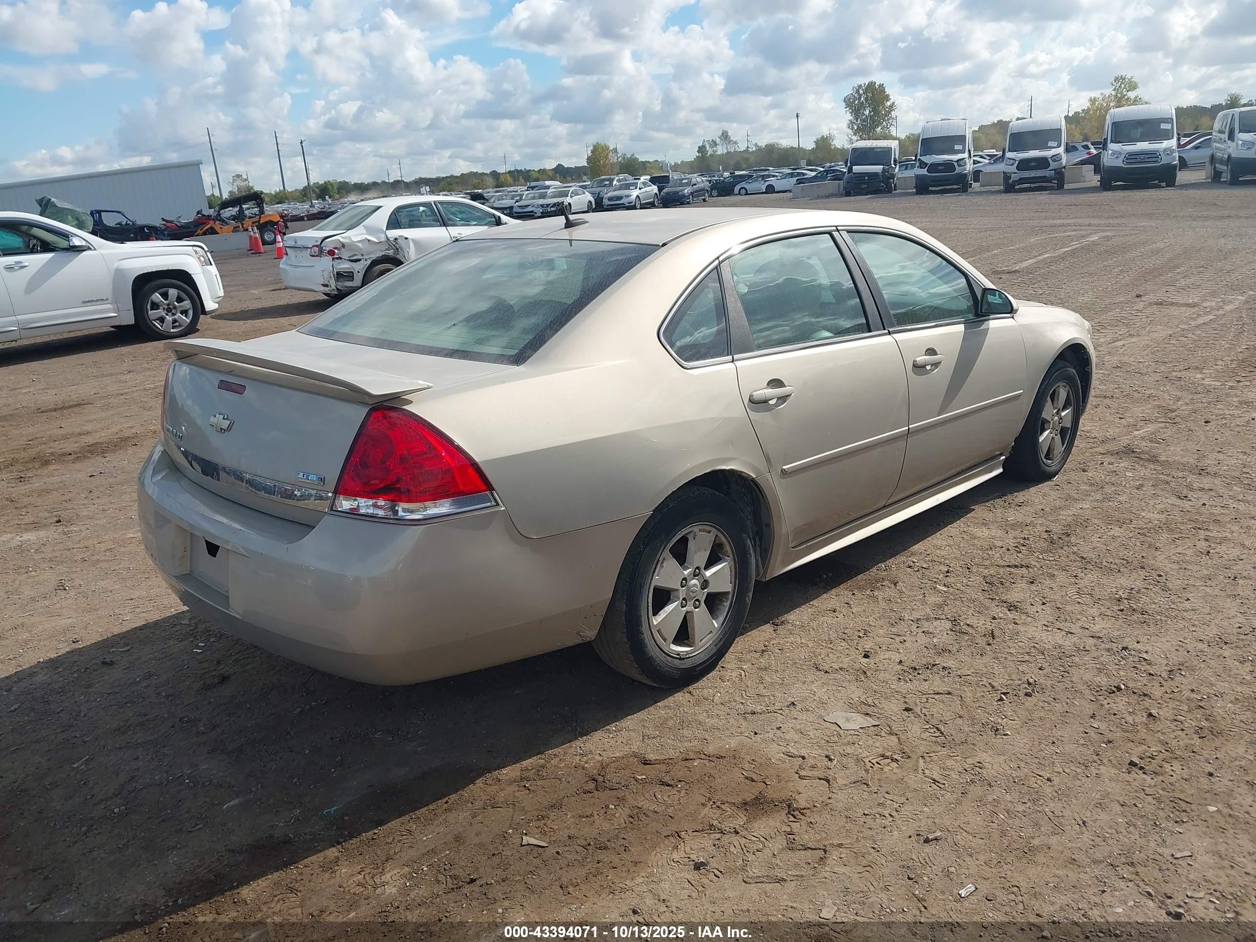 2010 Chevrolet Impala Lt Tan vin: 2G1WB5EK7A1241192
