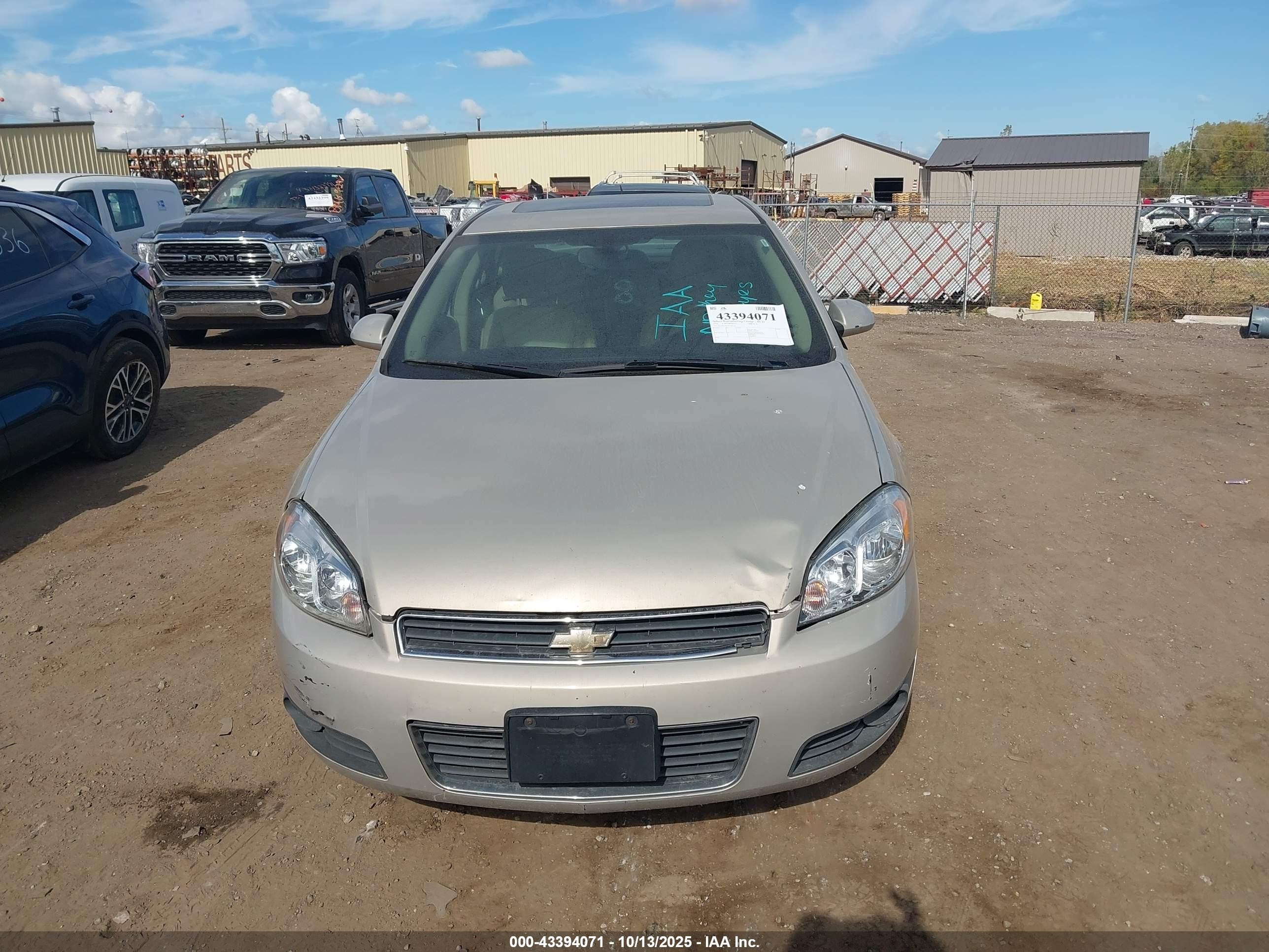 2010 Chevrolet Impala Lt Tan vin: 2G1WB5EK7A1241192