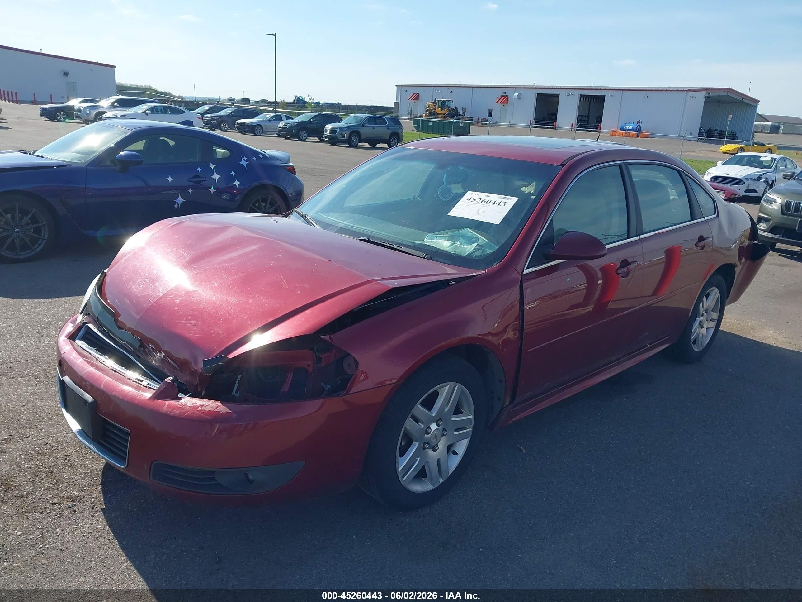 2011 Chevrolet Impala Lt Red vin: 2G1WB5EK7B1184963