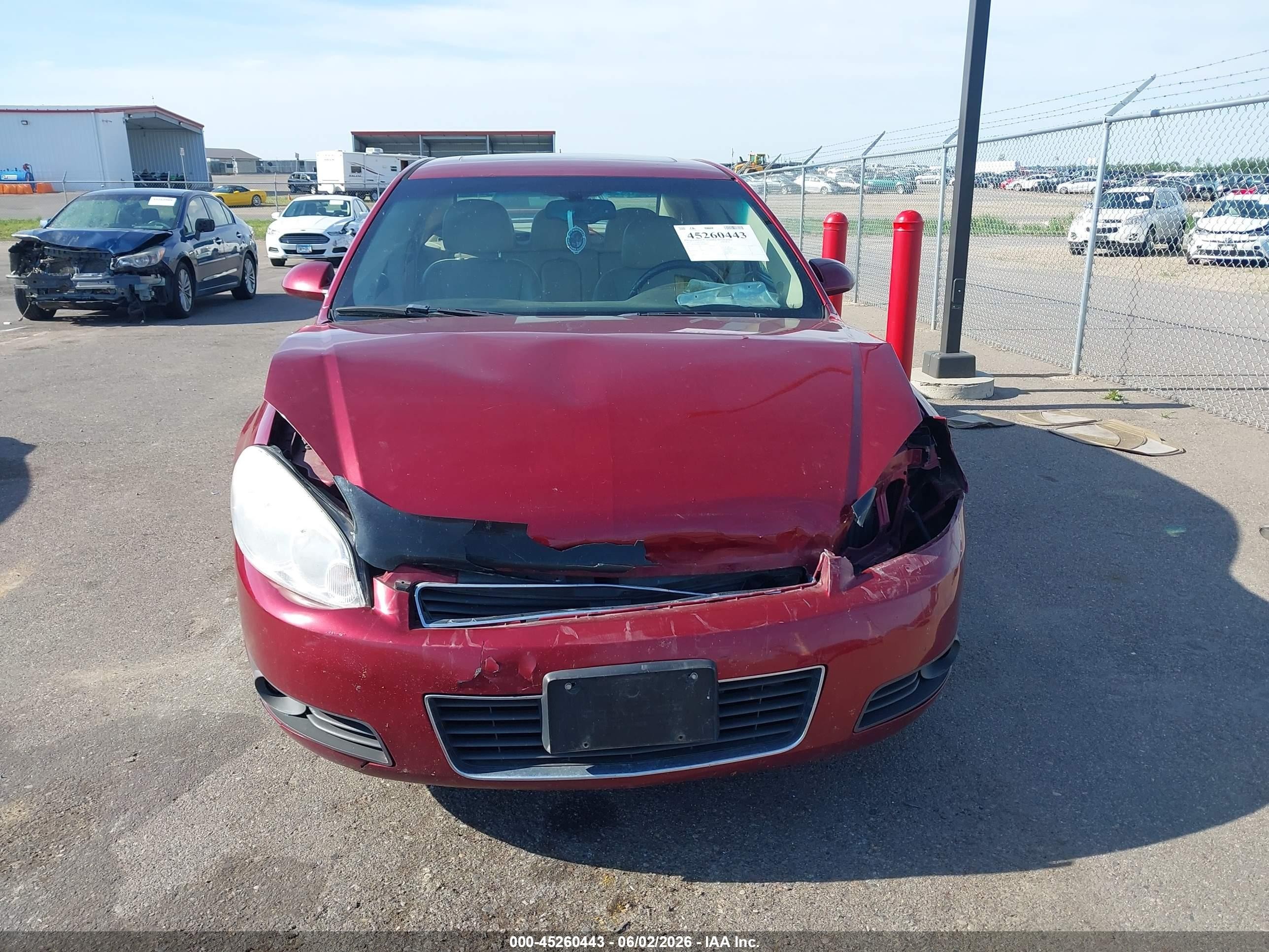 2011 Chevrolet Impala Lt Red vin: 2G1WB5EK7B1184963