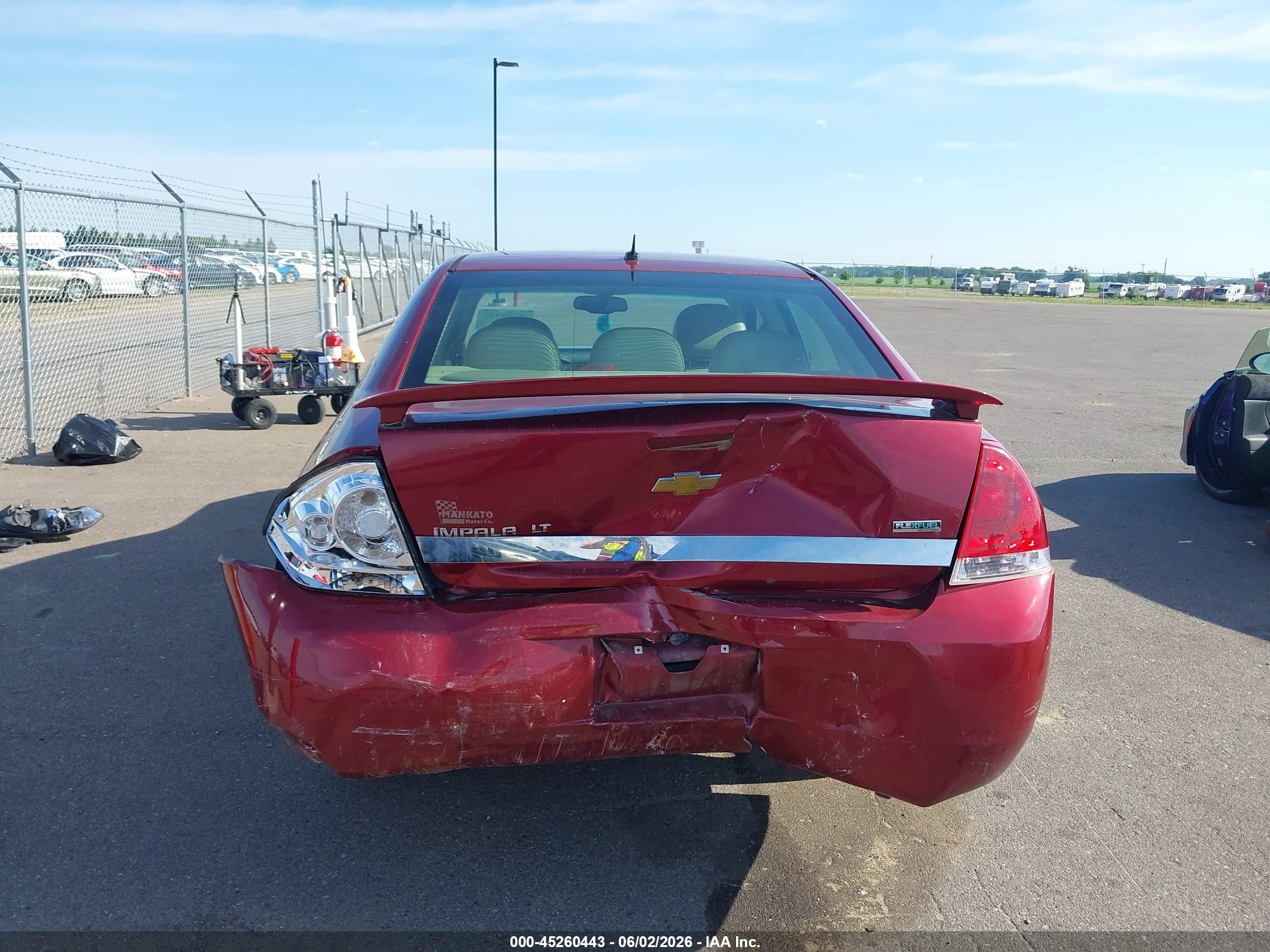 2011 Chevrolet Impala Lt Red vin: 2G1WB5EK7B1184963