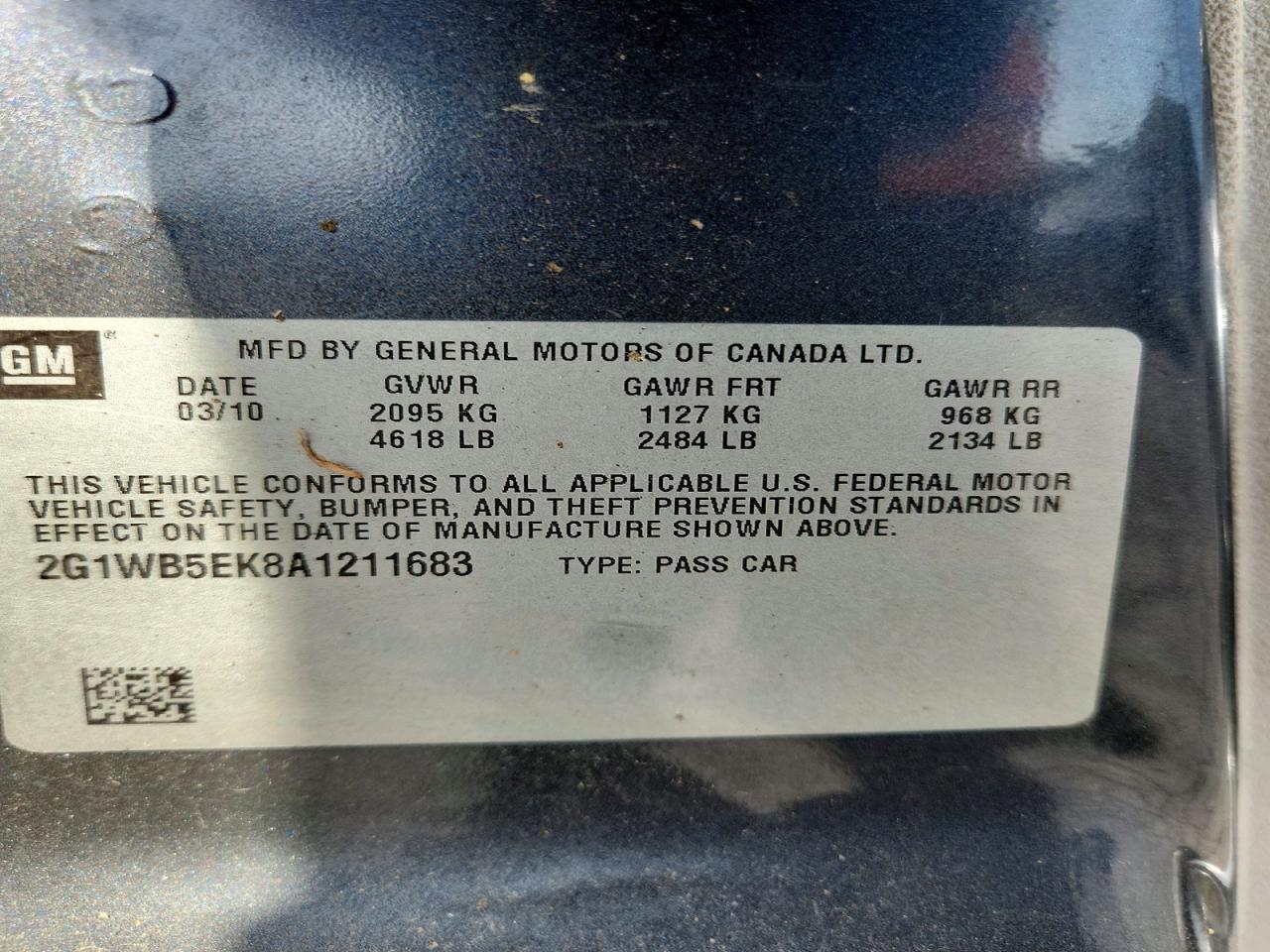 2010 Chevrolet Impala Lt Black vin: 2G1WB5EK8A1211683