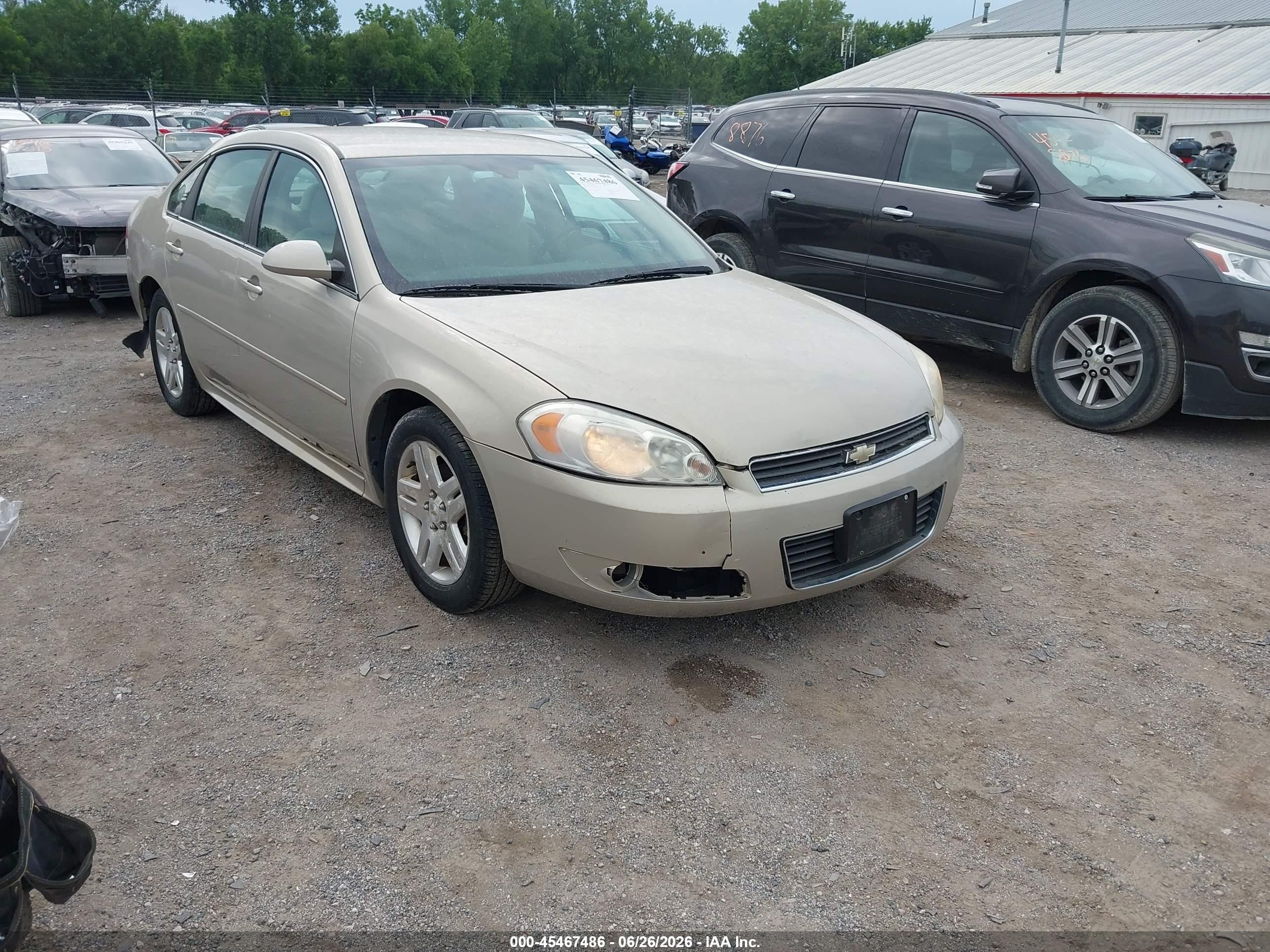 2010 Chevrolet Impala Lt Gold vin: 2G1WB5EK8A1224319