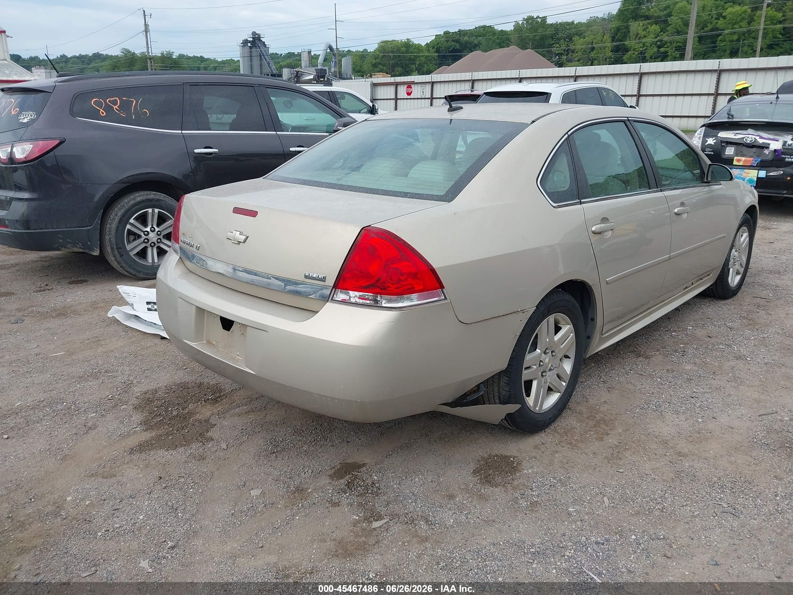 2010 Chevrolet Impala Lt Gold vin: 2G1WB5EK8A1224319