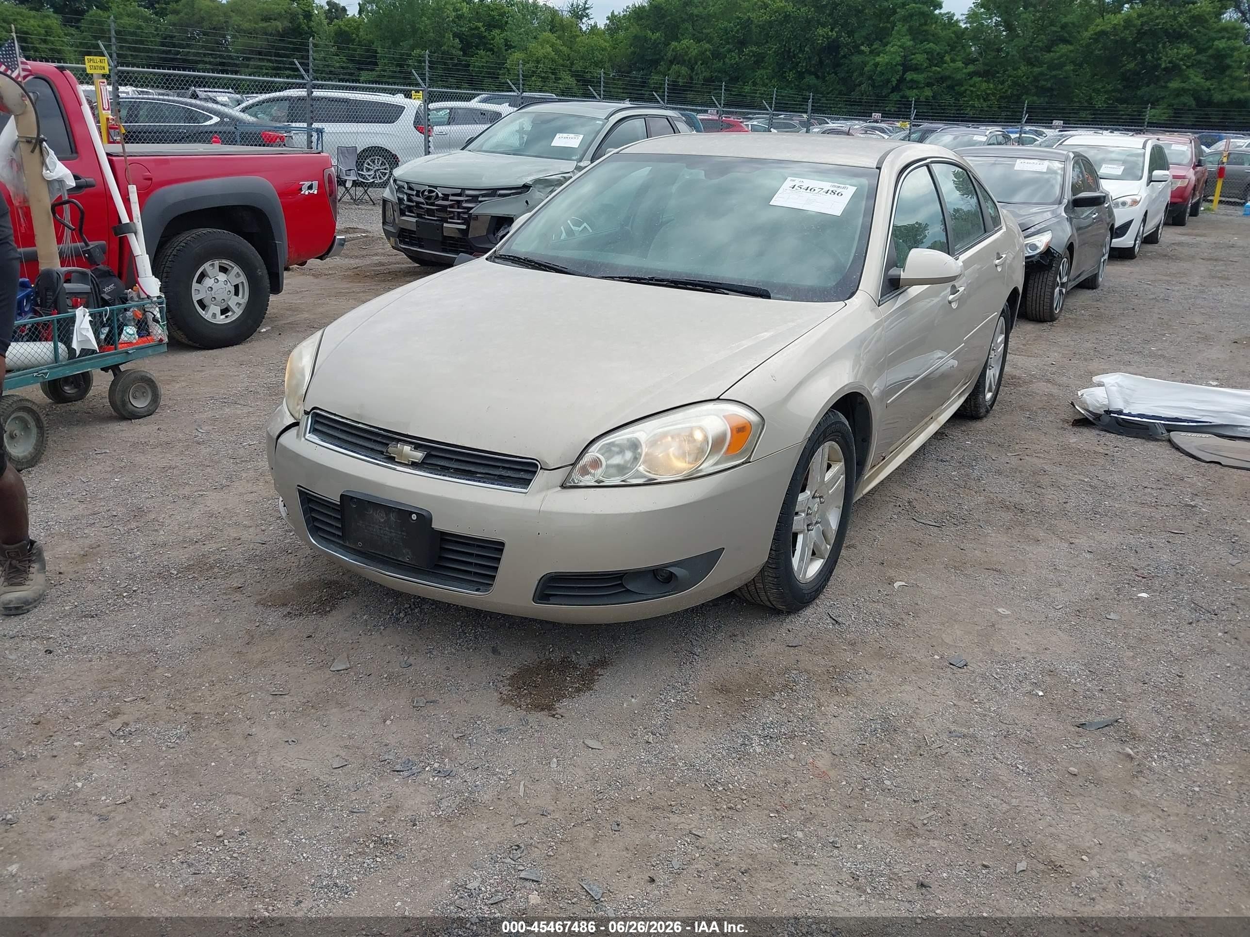 2010 Chevrolet Impala Lt Gold vin: 2G1WB5EK8A1224319