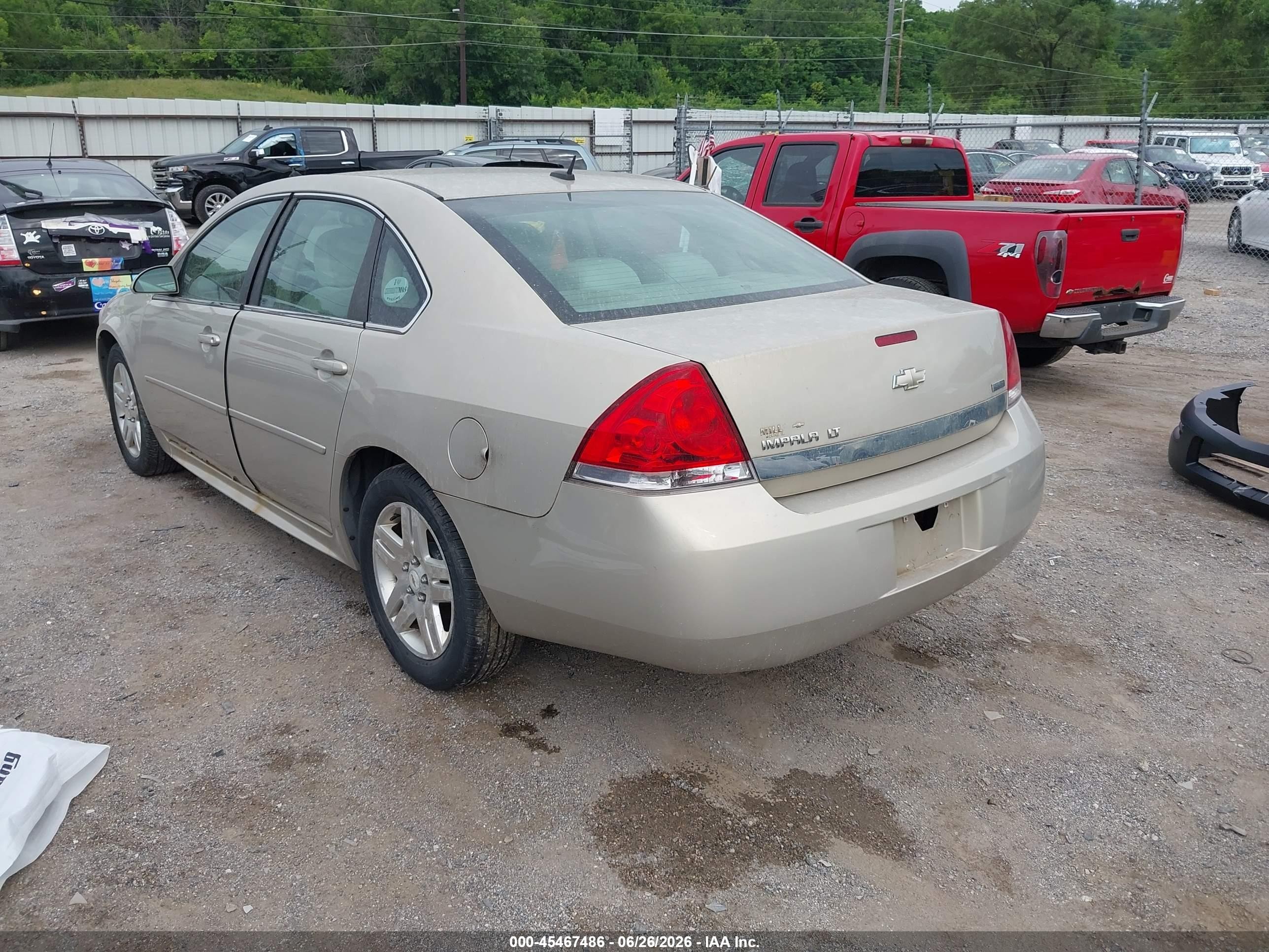 2010 Chevrolet Impala Lt Gold vin: 2G1WB5EK8A1224319