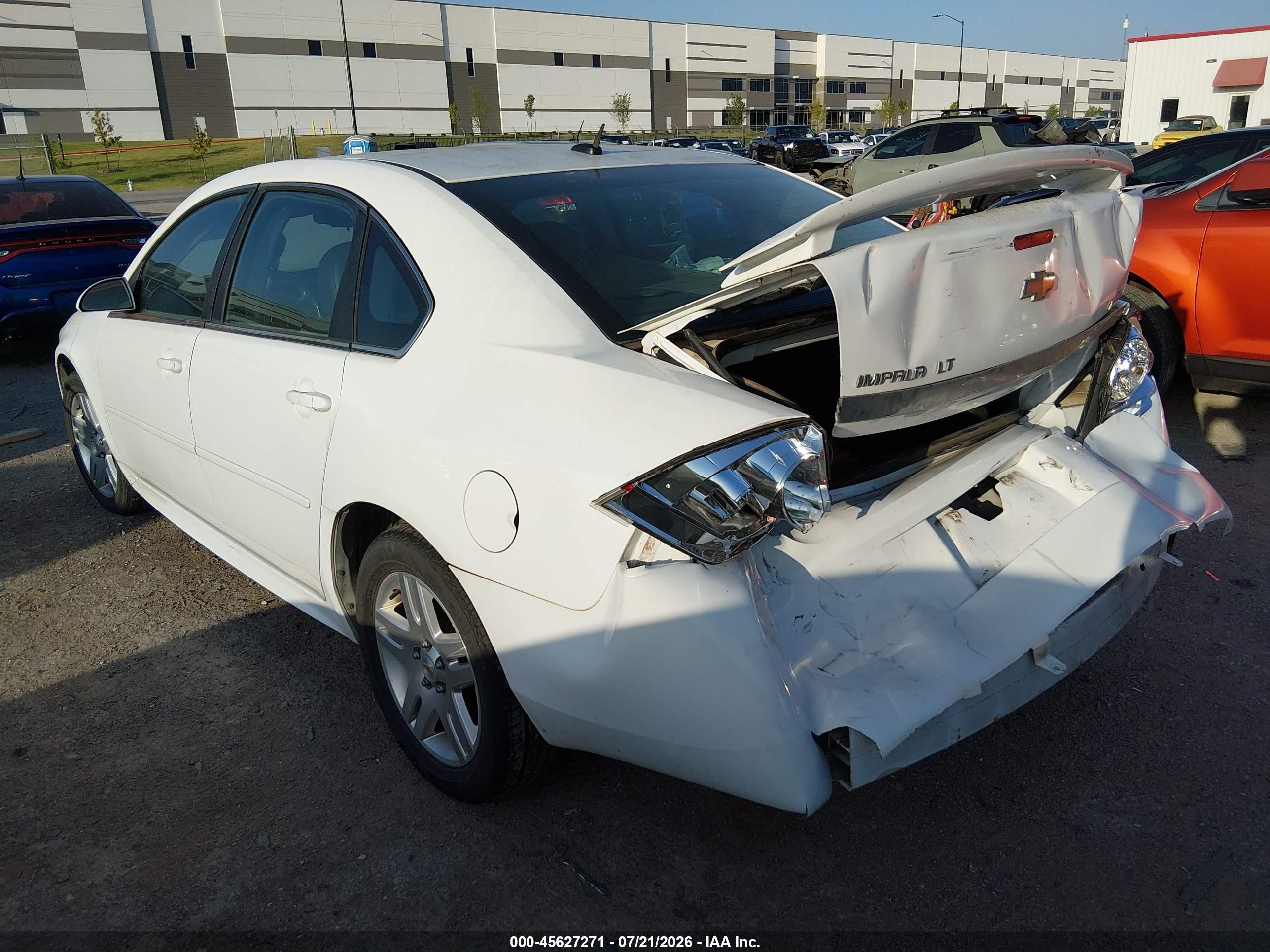 2010 Chevrolet Impala Lt White vin: 2G1WB5EK8A1261919