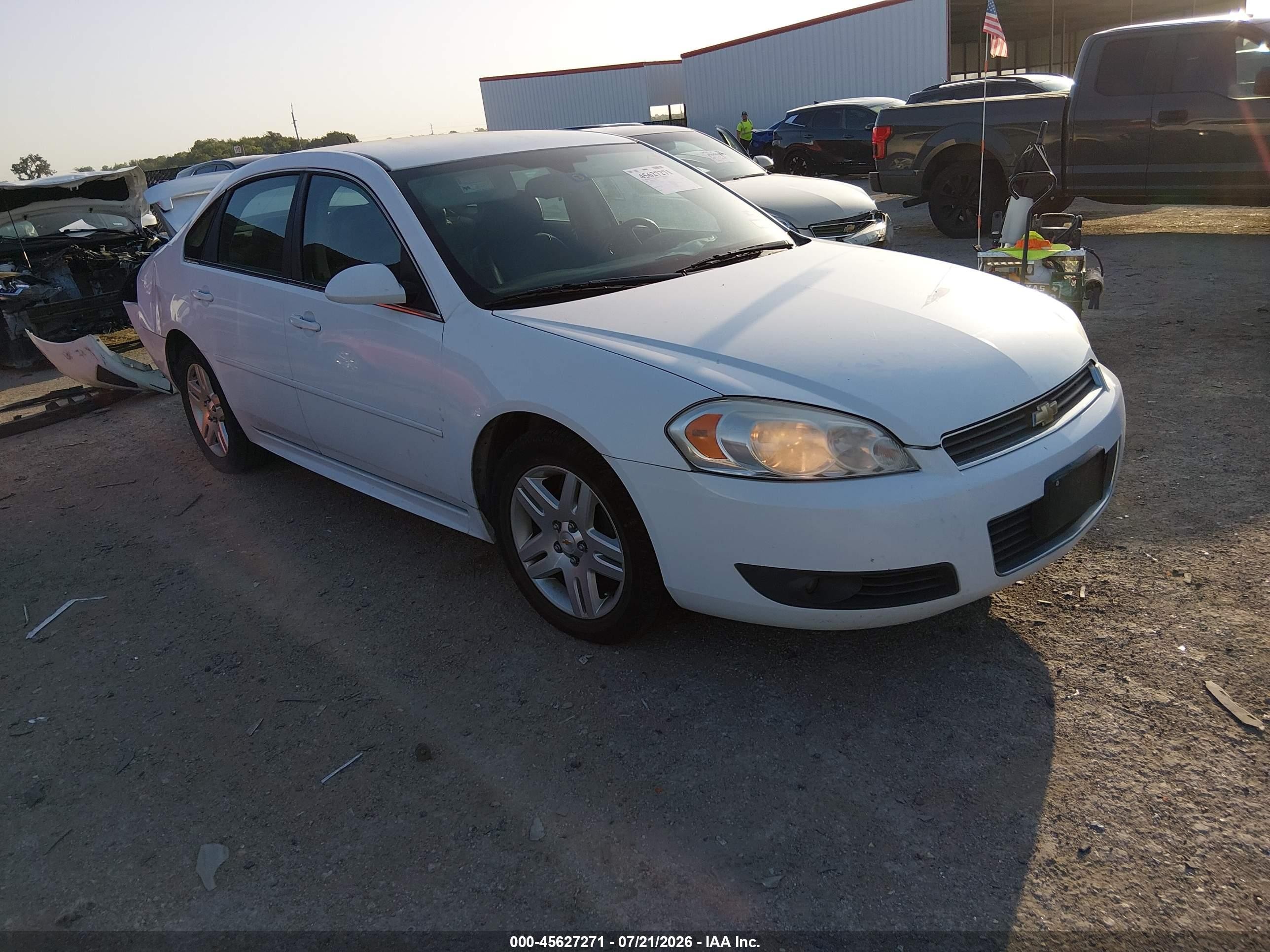 2010 Chevrolet Impala Lt White vin: 2G1WB5EK8A1261919