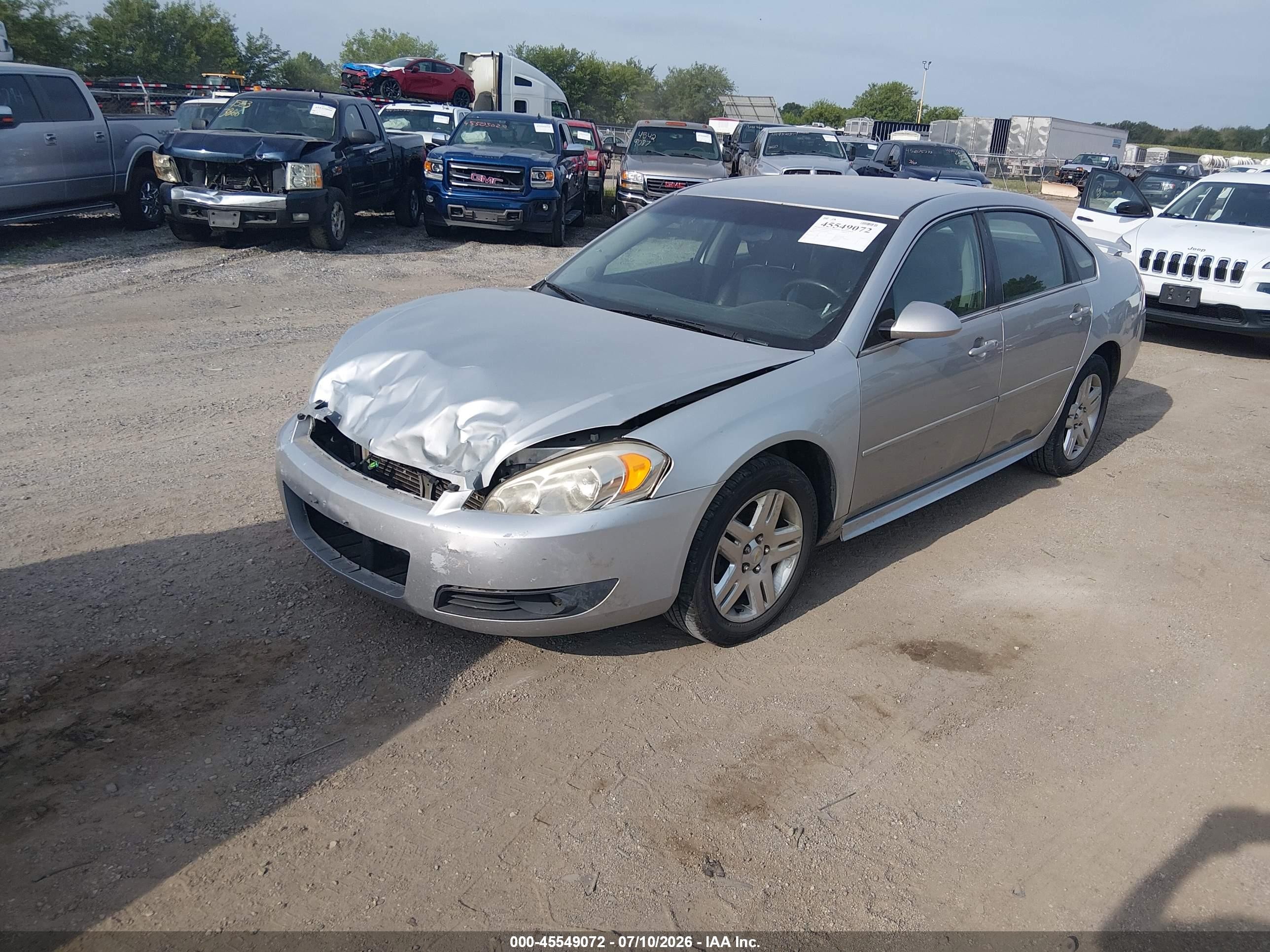 2010 Chevrolet Impala Lt Silver vin: 2G1WB5EK8A1265162