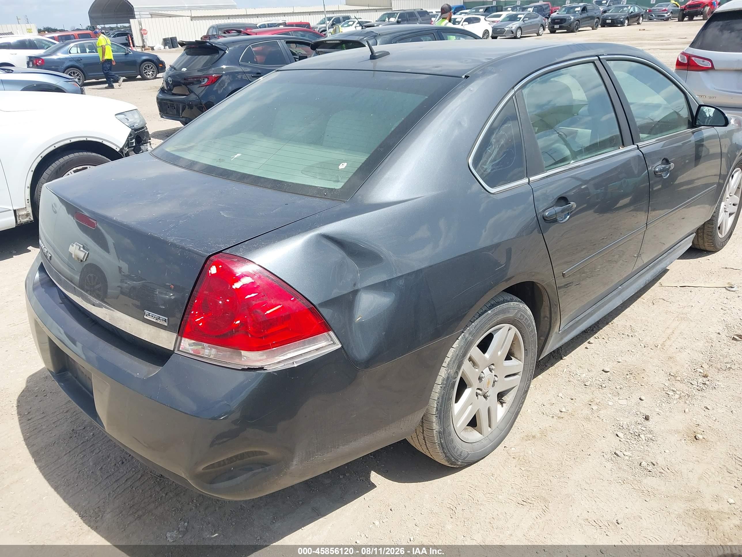 2011 Chevrolet Impala Lt Gray vin: 2G1WB5EK8B1184549