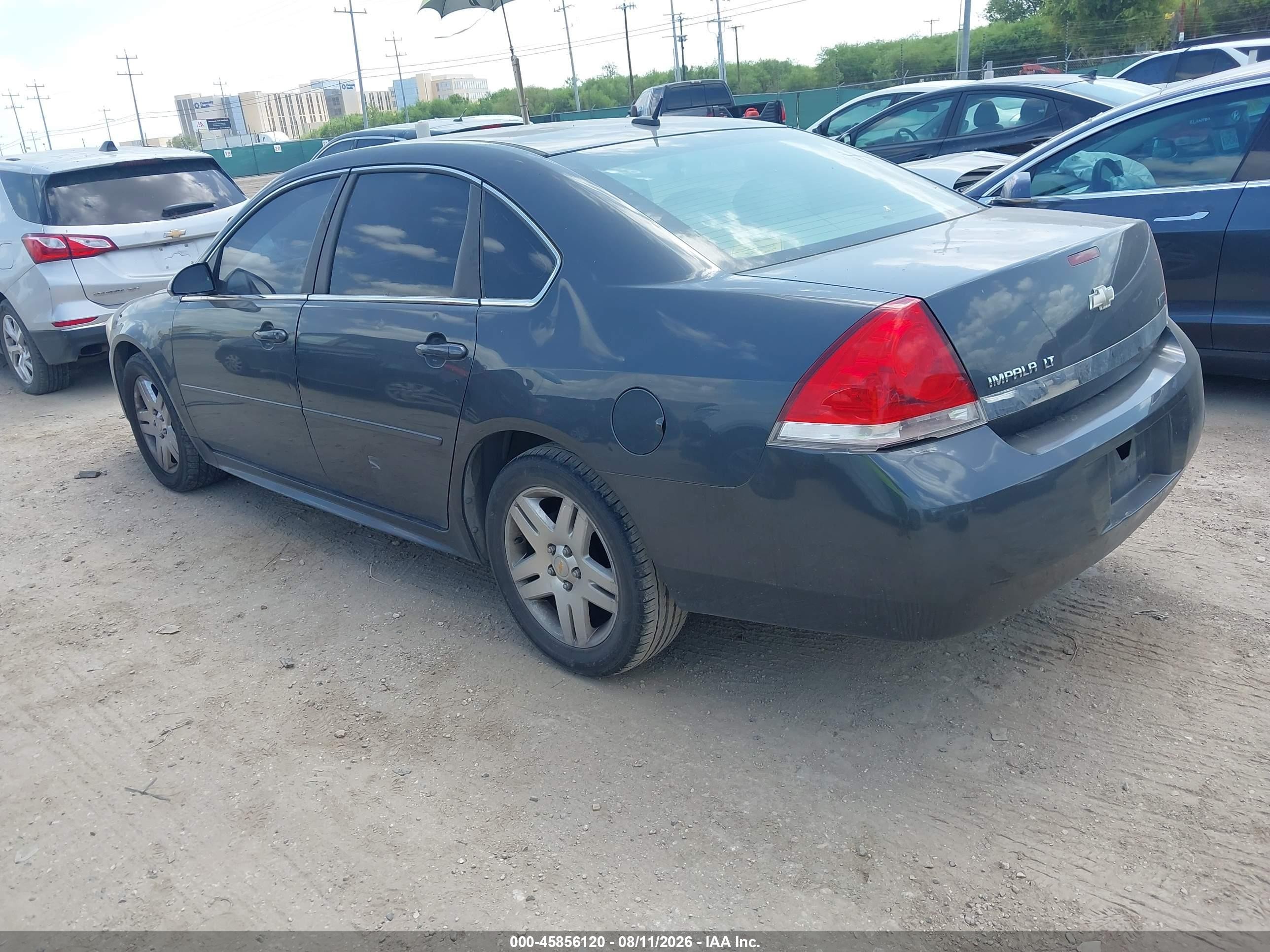 2011 Chevrolet Impala Lt Gray vin: 2G1WB5EK8B1184549
