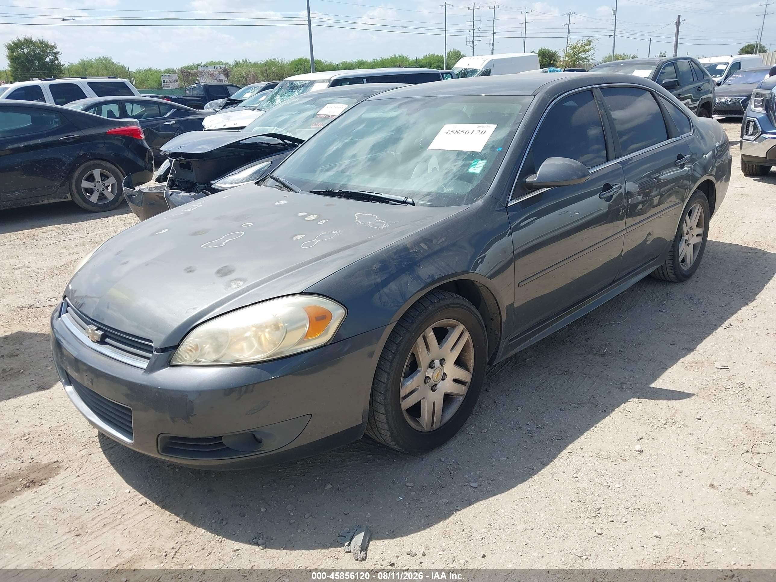 2011 Chevrolet Impala Lt Gray vin: 2G1WB5EK8B1184549