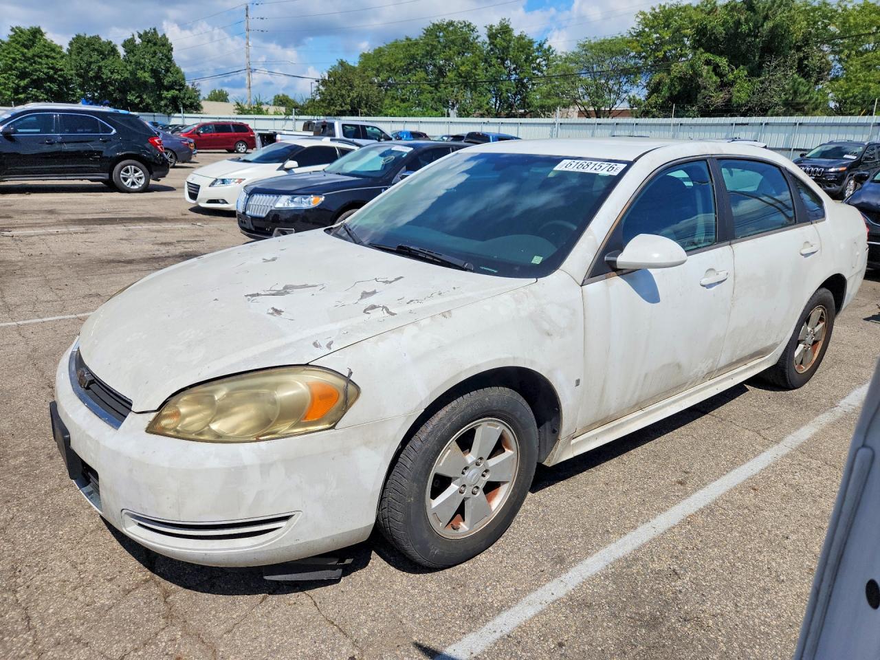 2010 Chevrolet Impala Lt White vin: 2G1WB5EK9A1109566