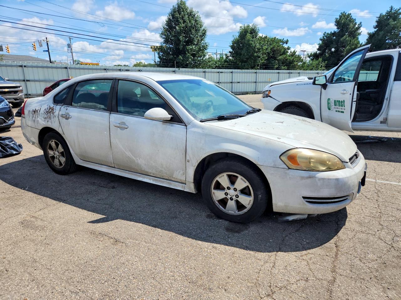 2010 Chevrolet Impala Lt White vin: 2G1WB5EK9A1109566