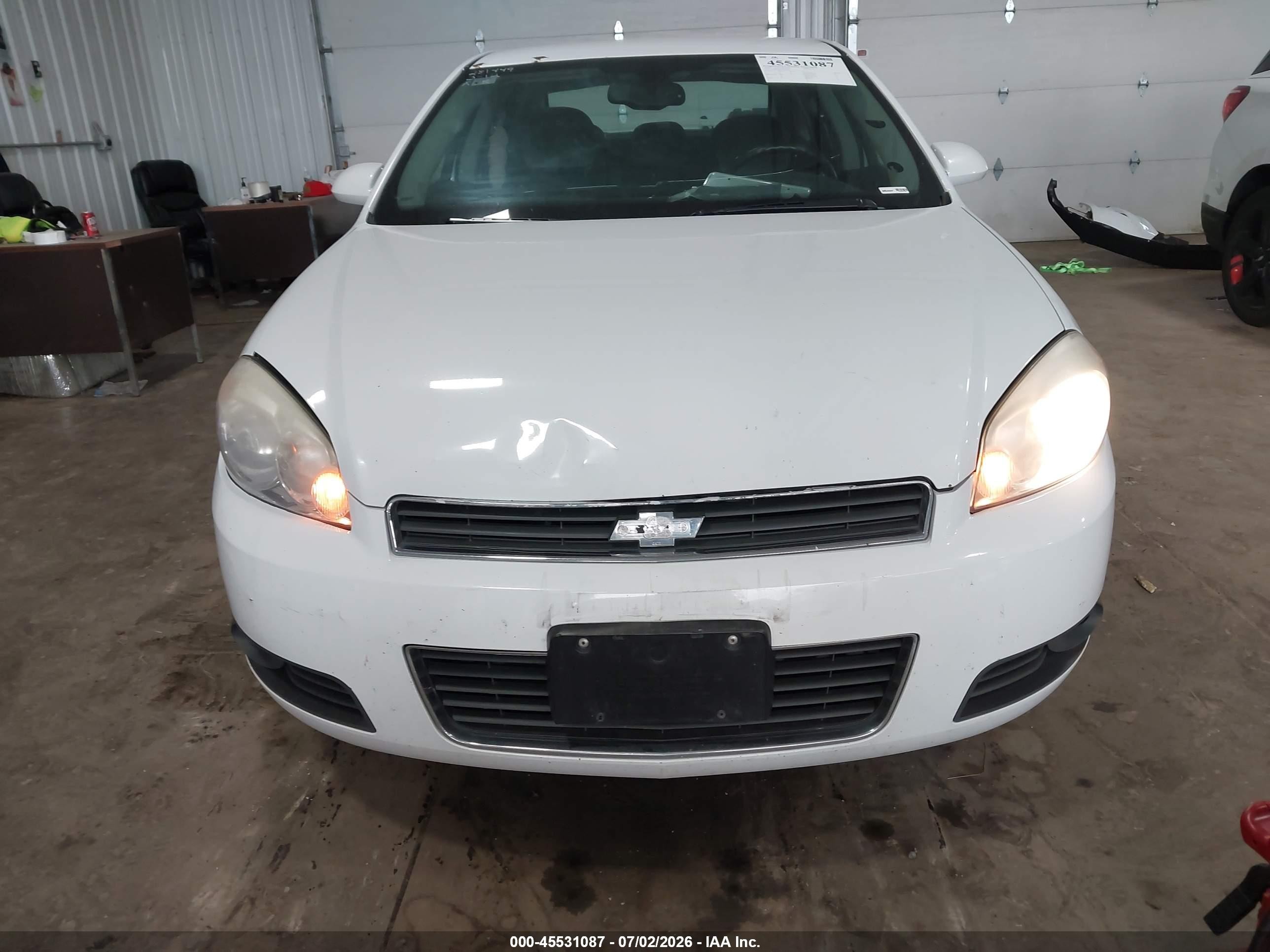 2010 Chevrolet Impala Lt White vin: 2G1WB5EK9A1187183
