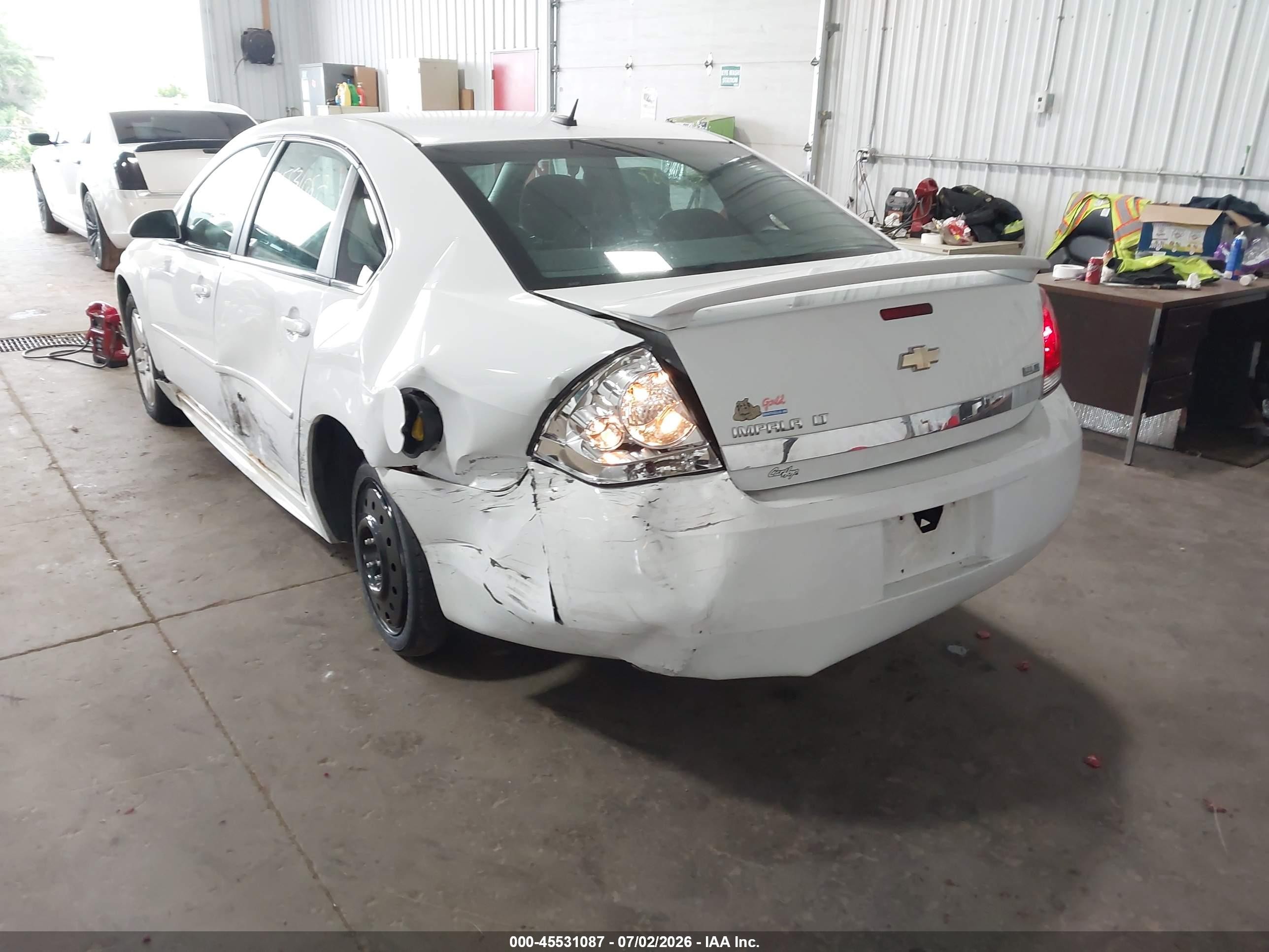 2010 Chevrolet Impala Lt White vin: 2G1WB5EK9A1187183