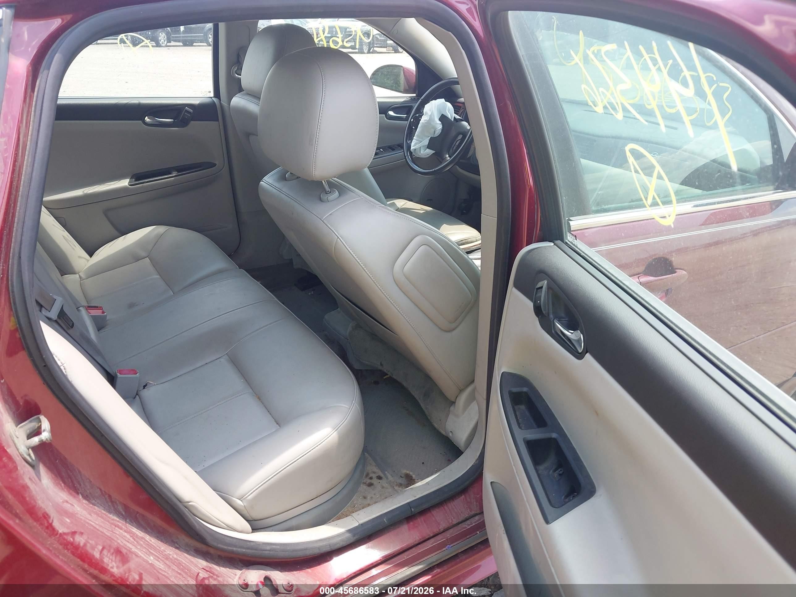 2011 Chevrolet Impala Lt Red vin: 2G1WB5EK9B1144366