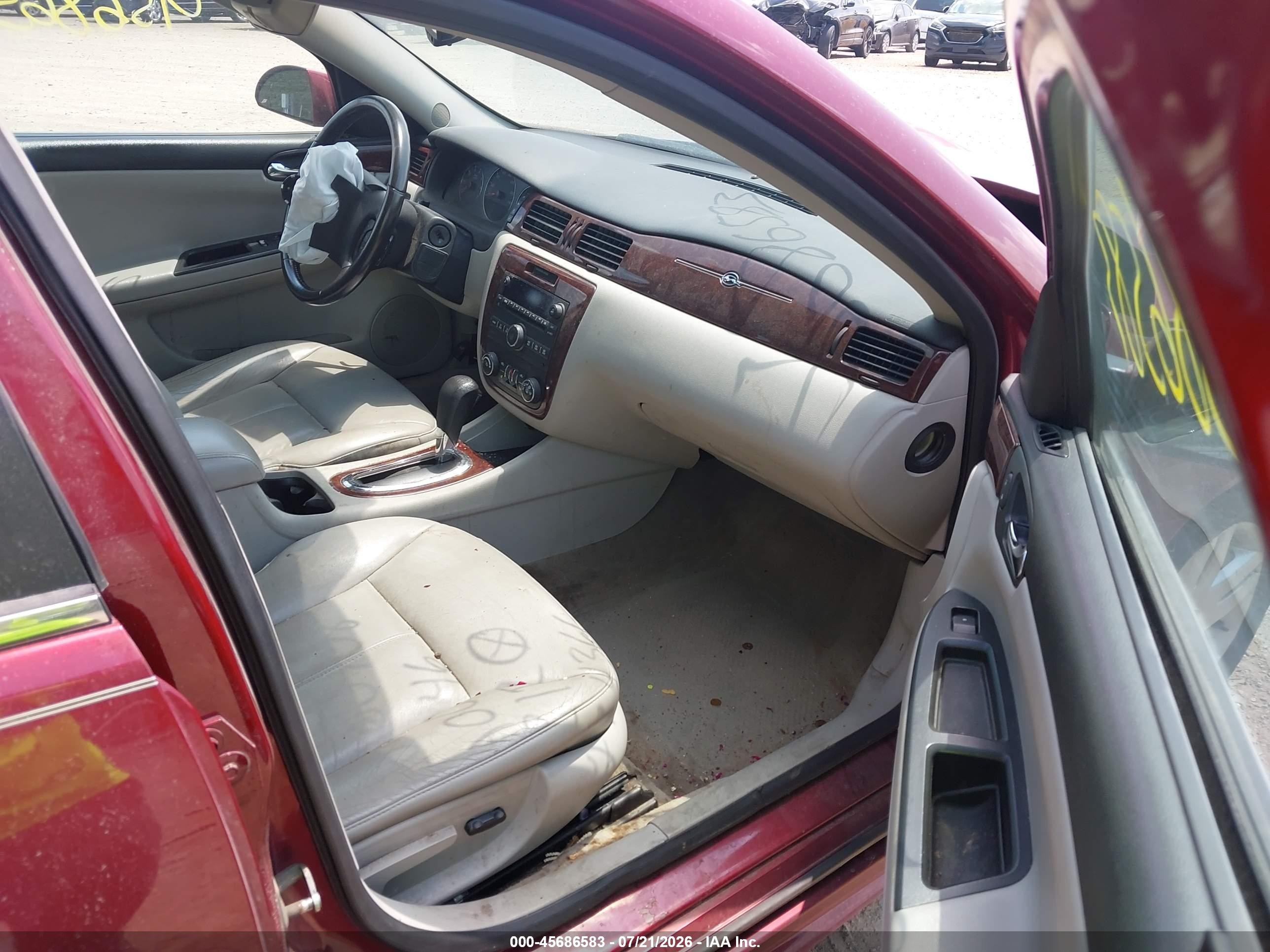 2011 Chevrolet Impala Lt Red vin: 2G1WB5EK9B1144366