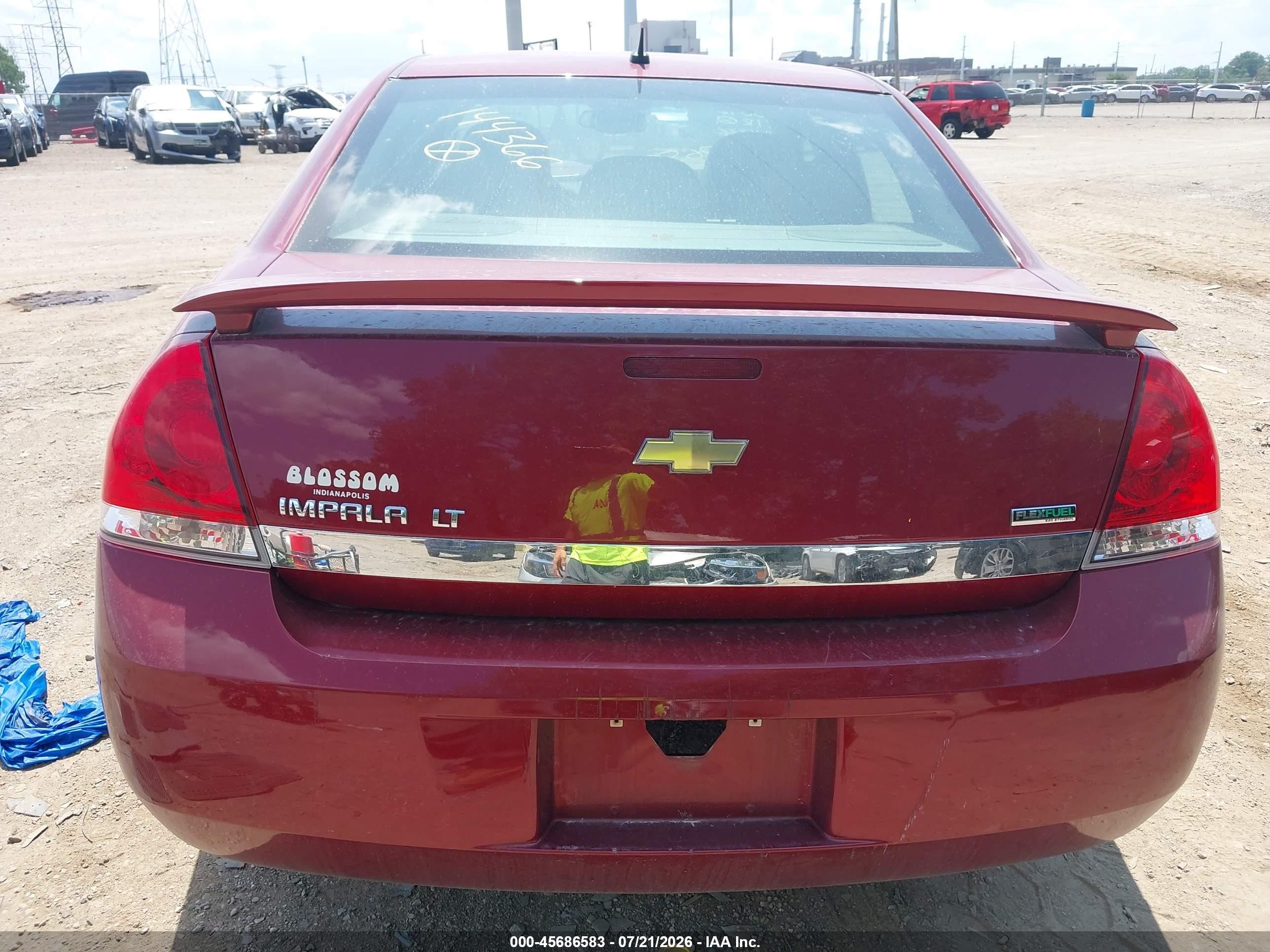2011 Chevrolet Impala Lt Red vin: 2G1WB5EK9B1144366