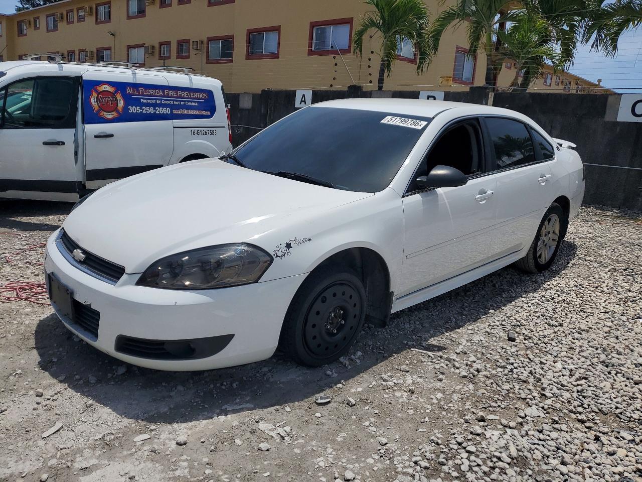 2011 Chevrolet Impala Lt Белый vin: 2G1WB5EK9B1163760