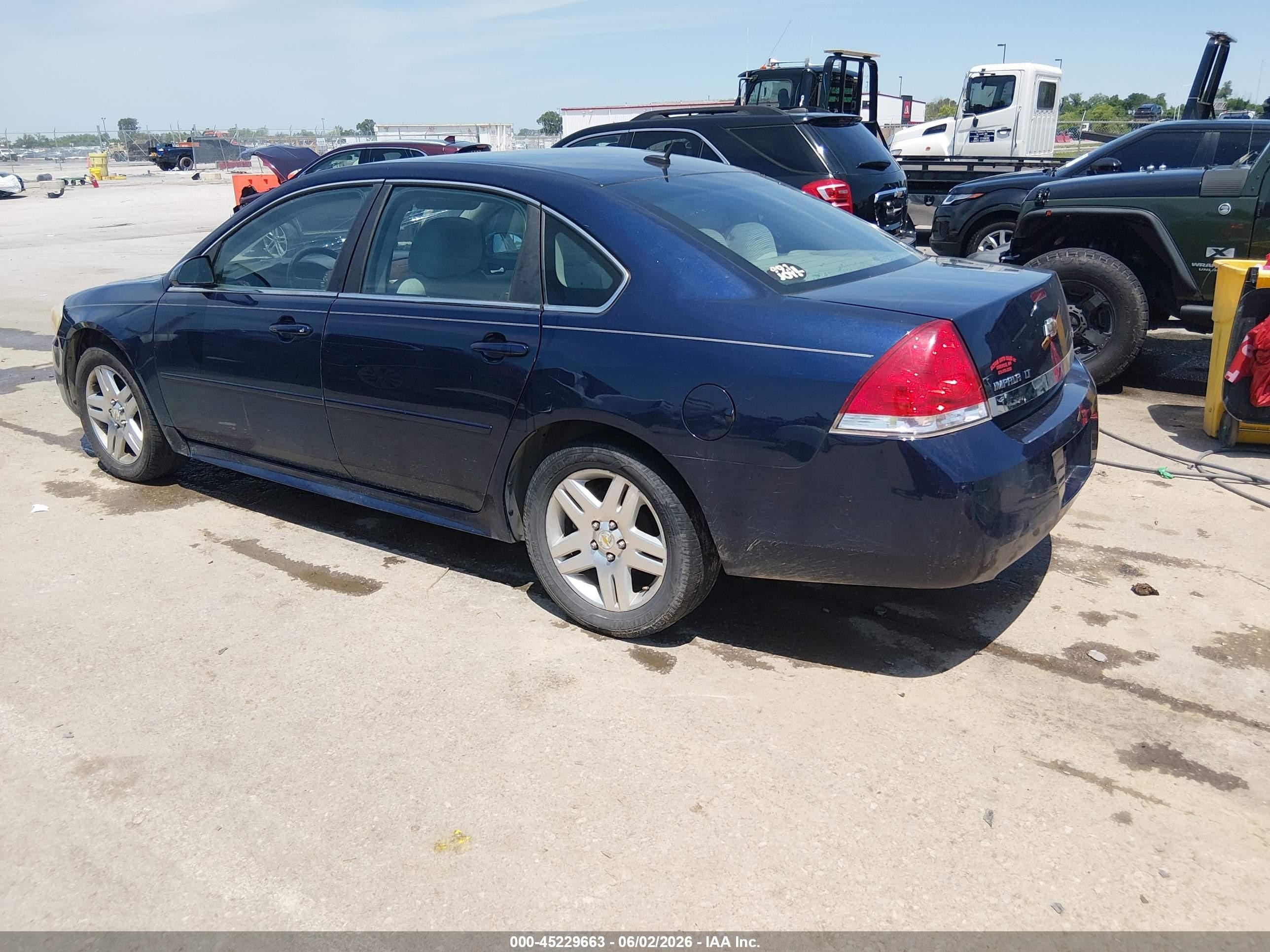 2011 Chevrolet Impala Lt Blue vin: 2G1WB5EK9B1208924
