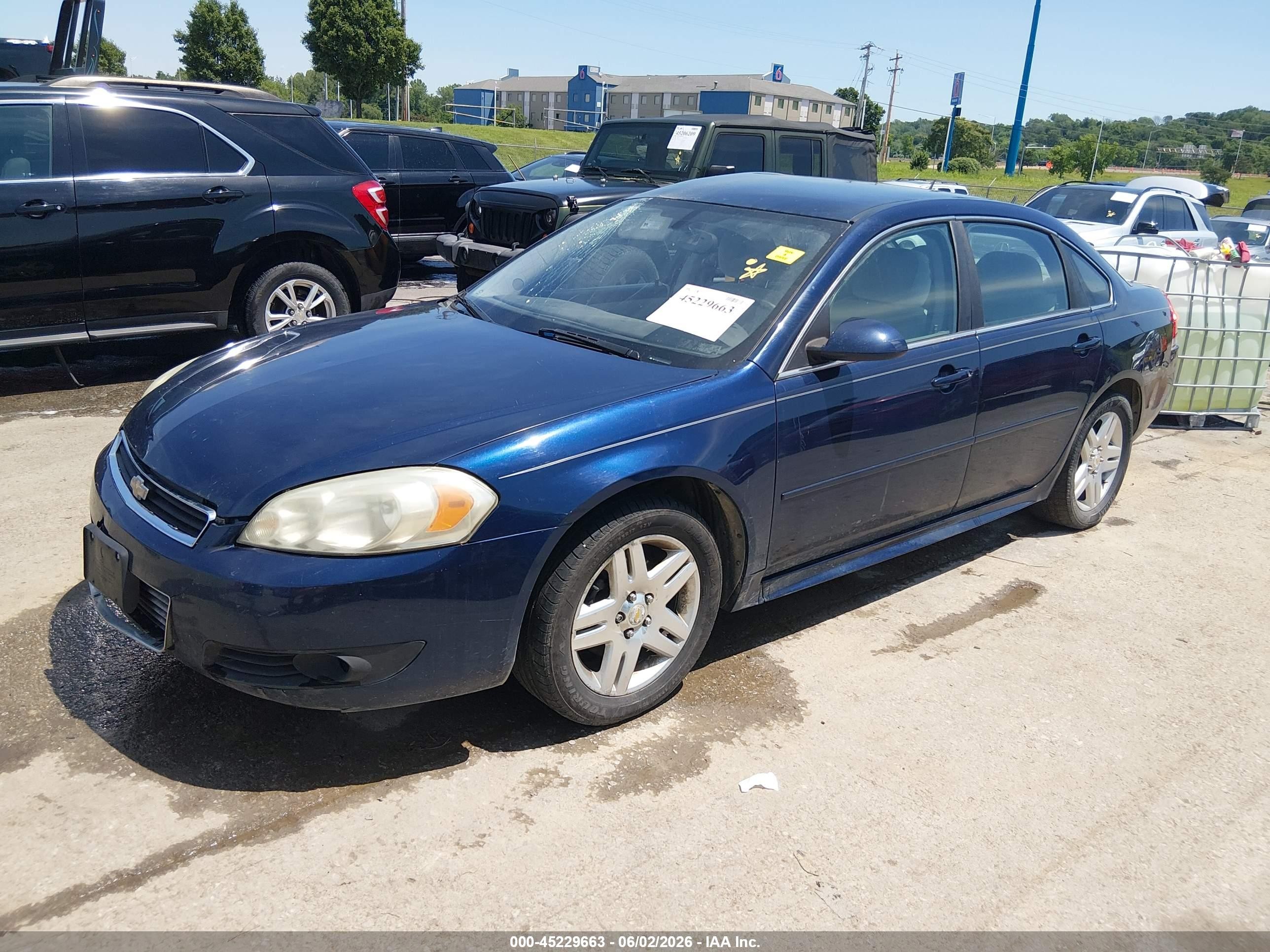 2011 Chevrolet Impala Lt Blue vin: 2G1WB5EK9B1208924
