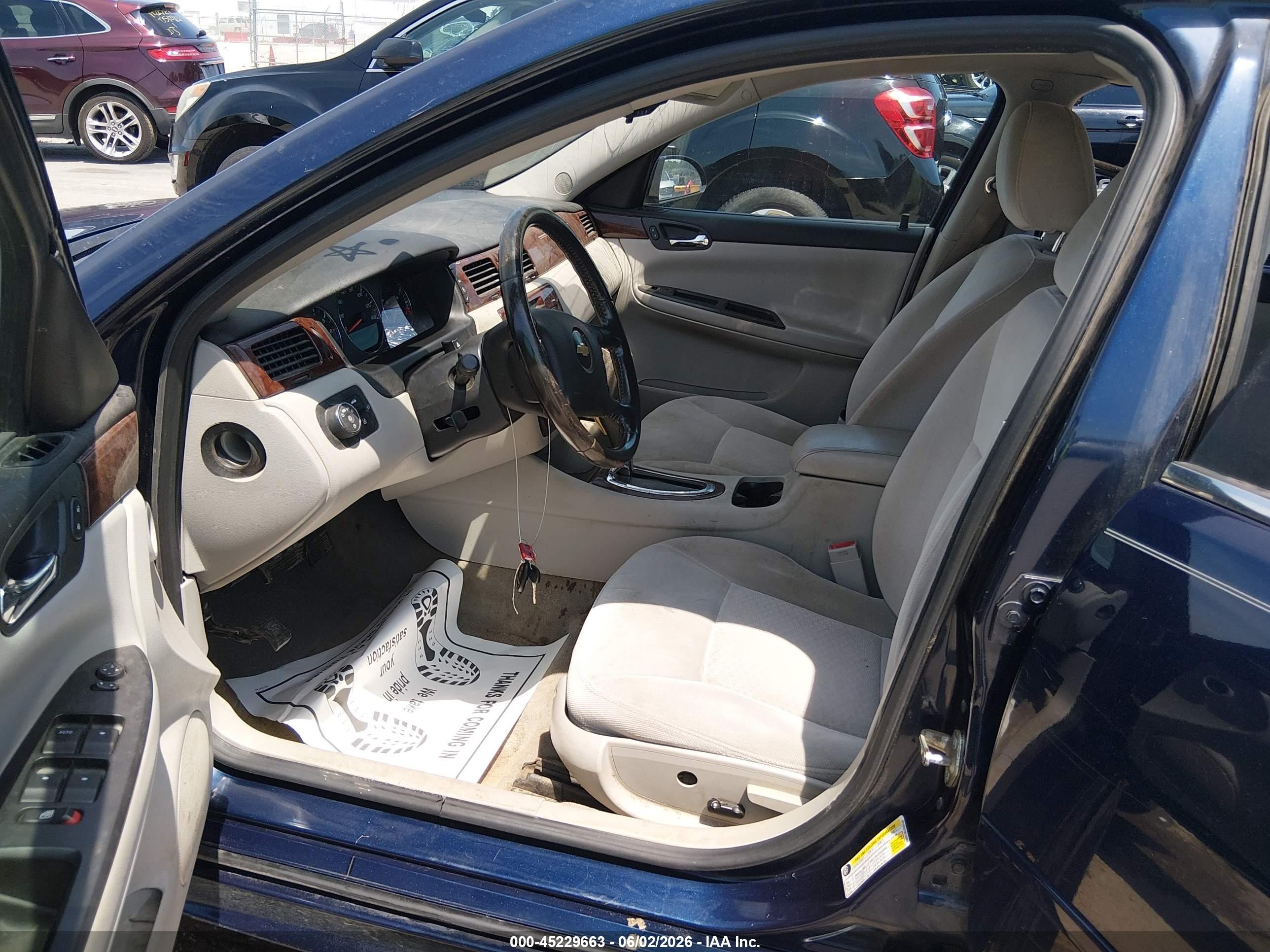 2011 Chevrolet Impala Lt Blue vin: 2G1WB5EK9B1208924