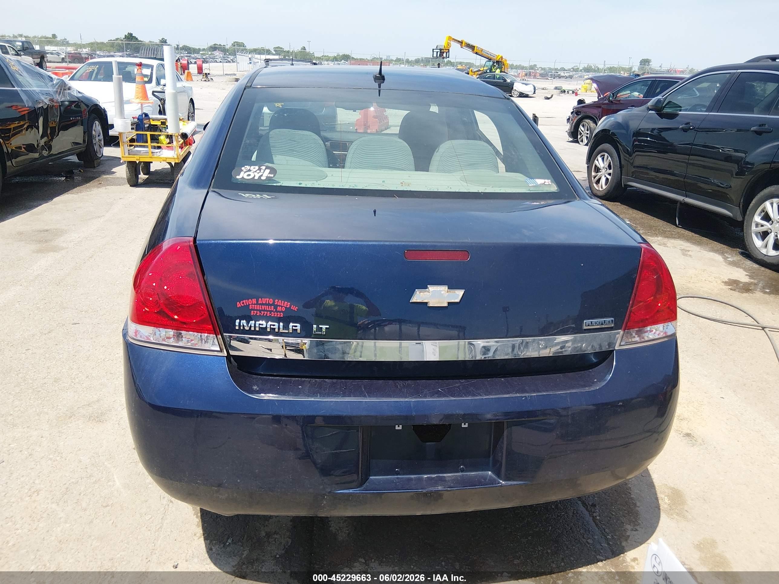 2011 Chevrolet Impala Lt Blue vin: 2G1WB5EK9B1208924