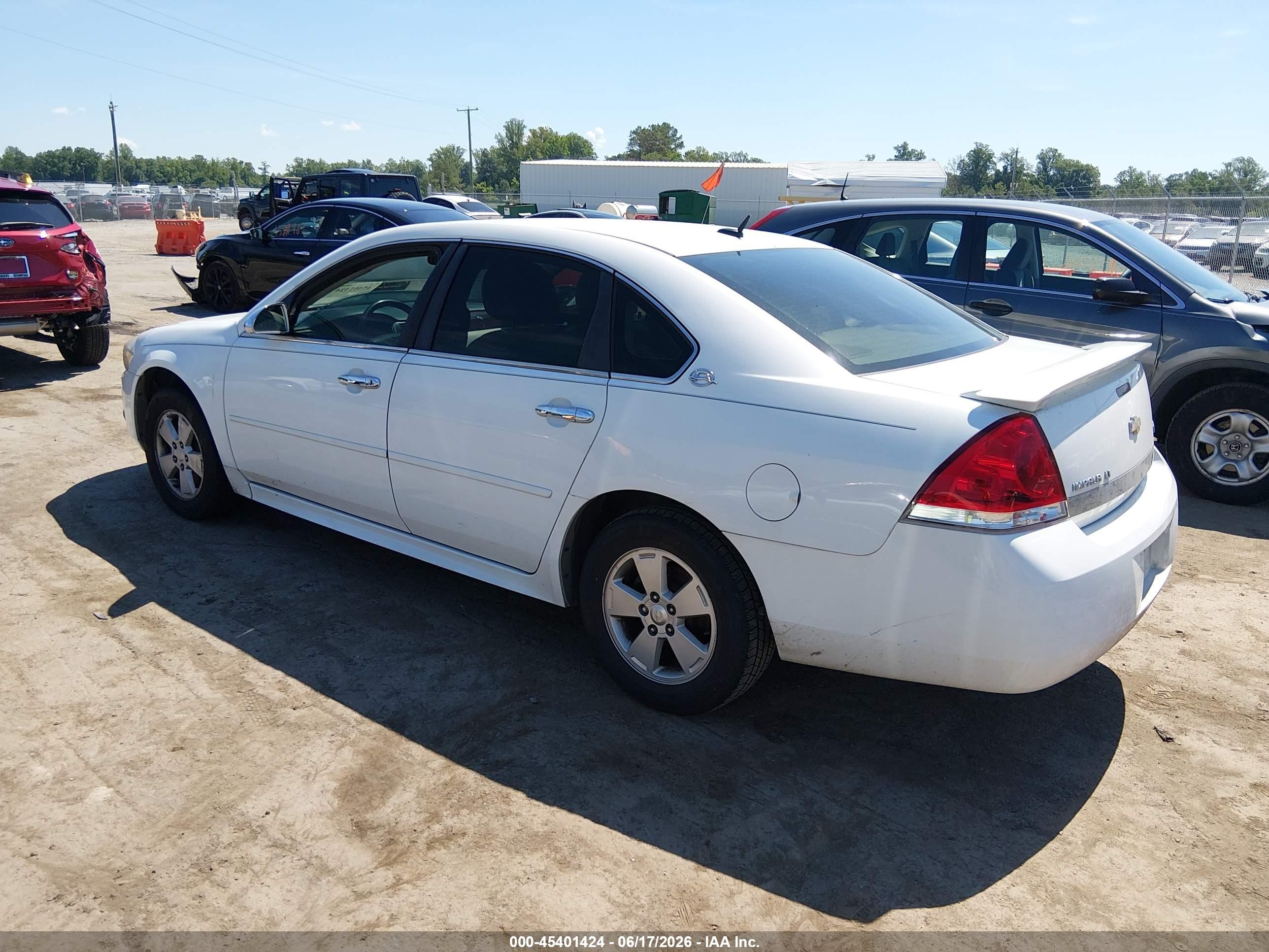 2010 Chevrolet Impala Lt White vin: 2G1WB5EKXA1137926