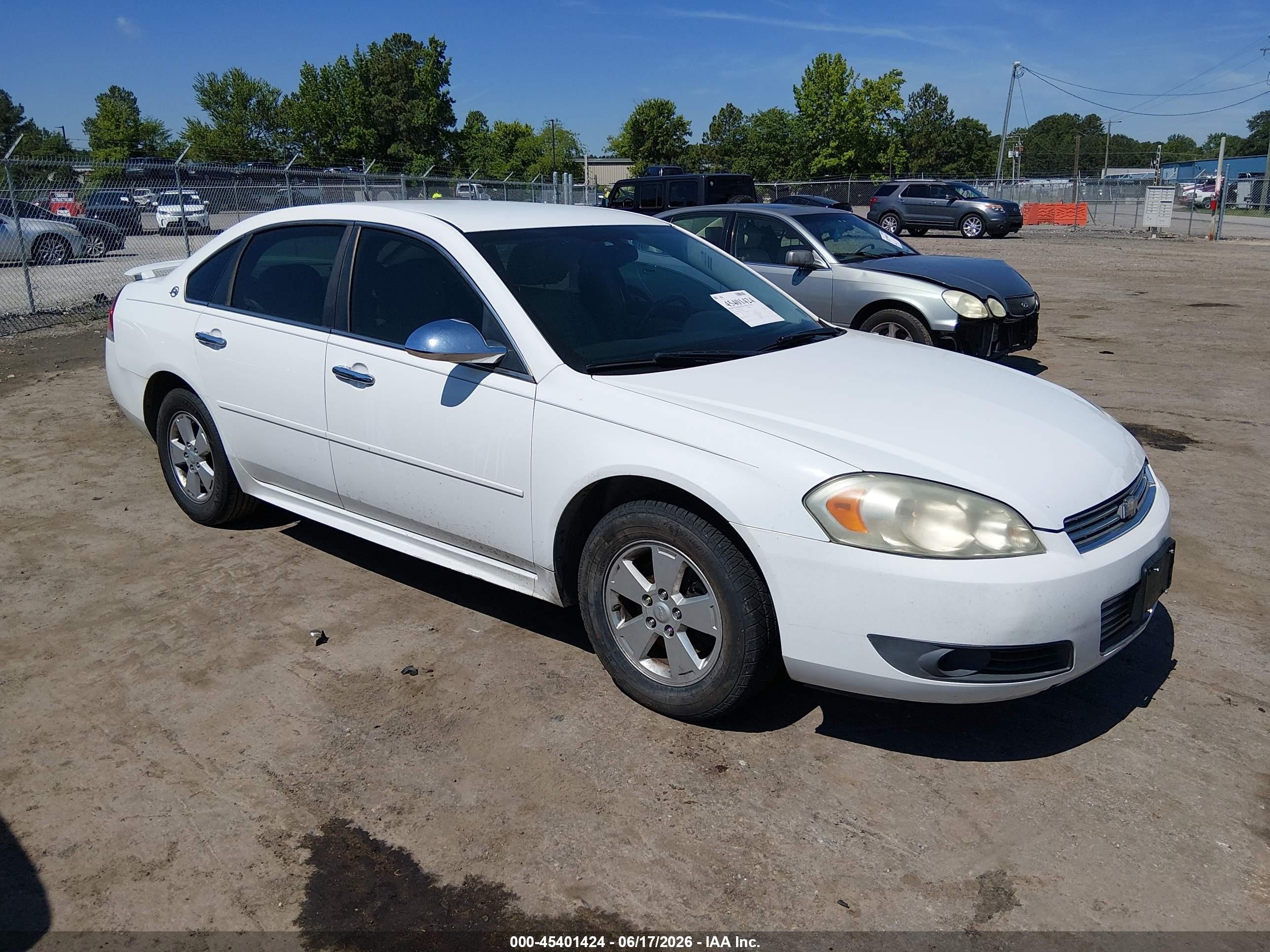 2010 Chevrolet Impala Lt White vin: 2G1WB5EKXA1137926