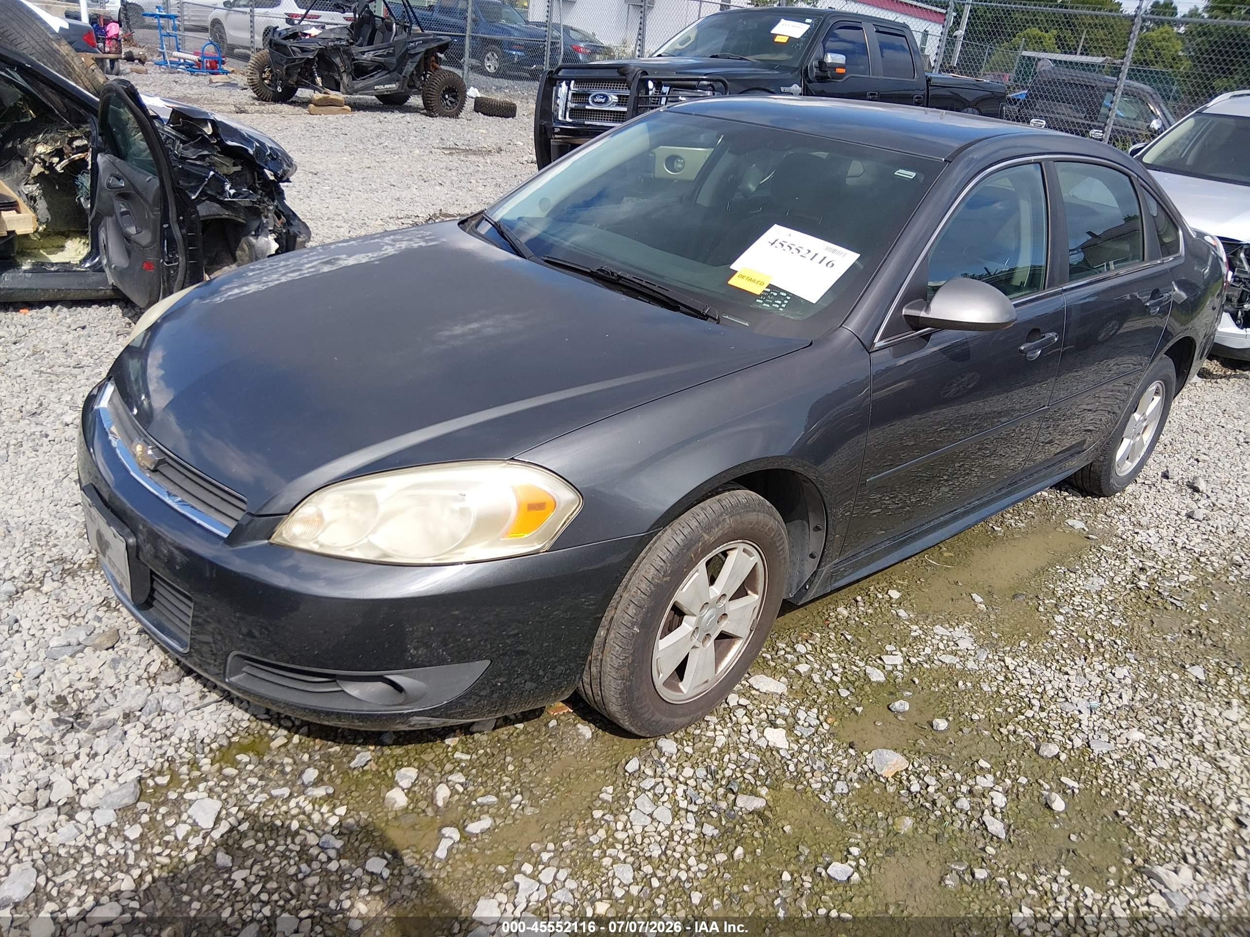 2010 Chevrolet Impala Lt Blue vin: 2G1WB5EKXA1144164