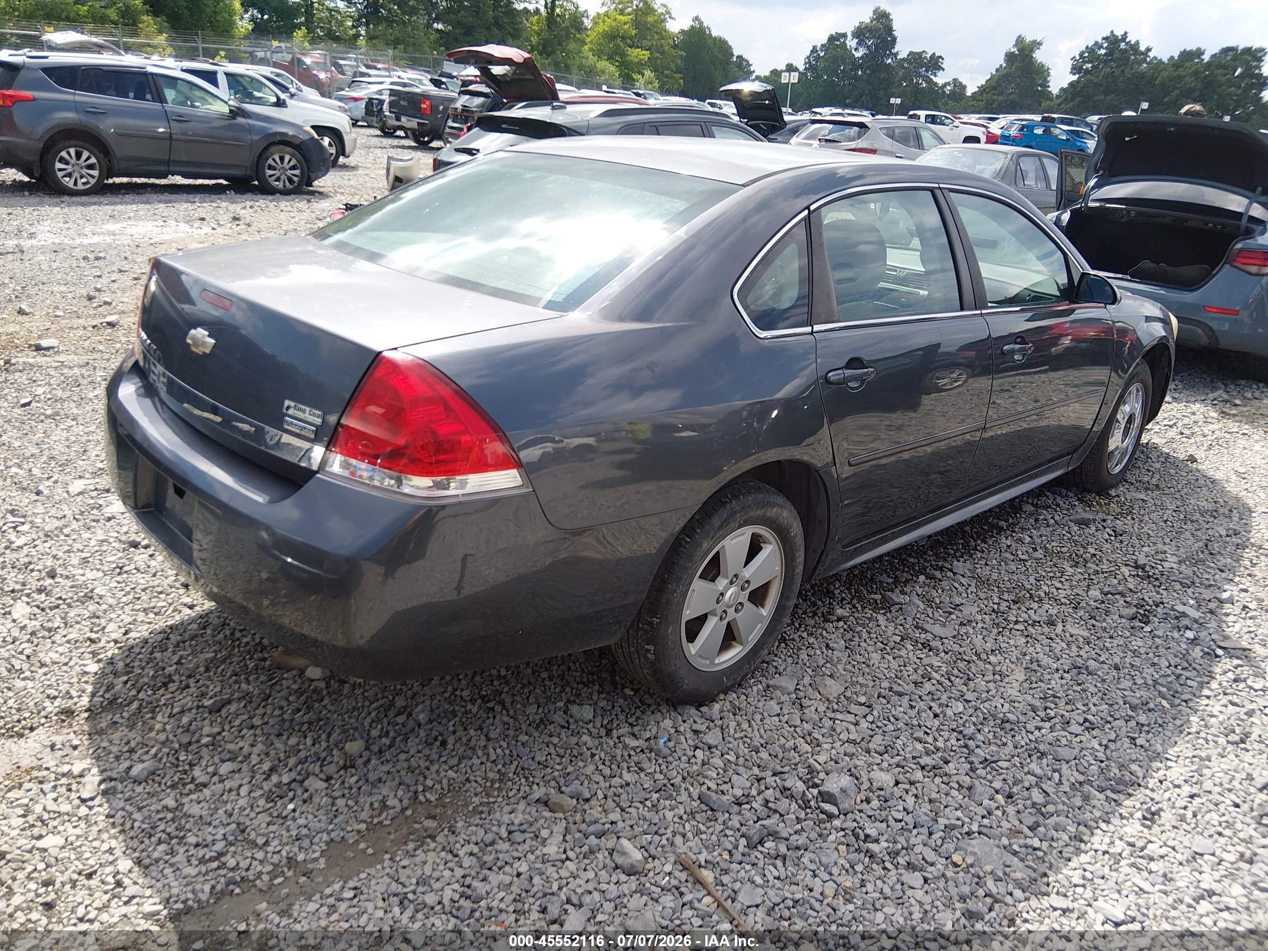 2010 Chevrolet Impala Lt Blue vin: 2G1WB5EKXA1144164