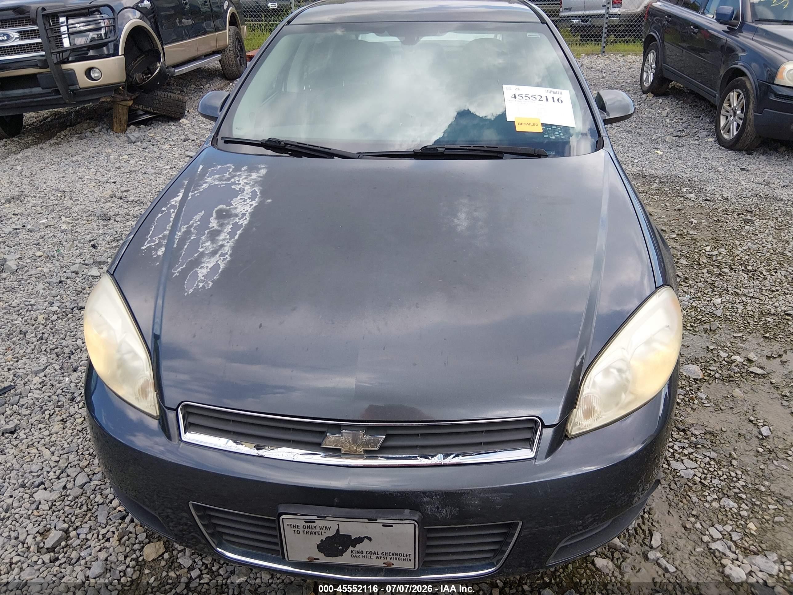 2010 Chevrolet Impala Lt Blue vin: 2G1WB5EKXA1144164