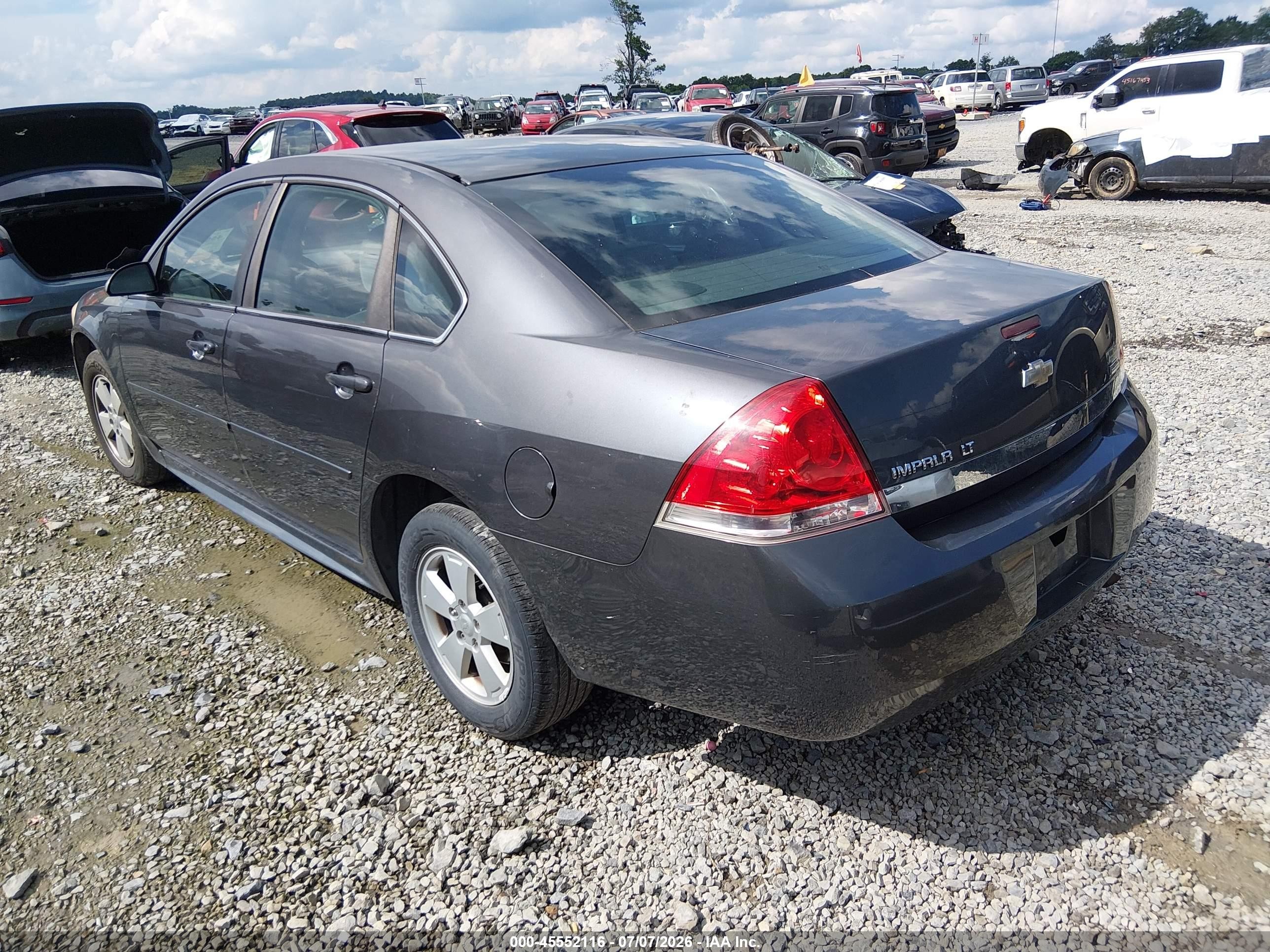 2010 Chevrolet Impala Lt Blue vin: 2G1WB5EKXA1144164