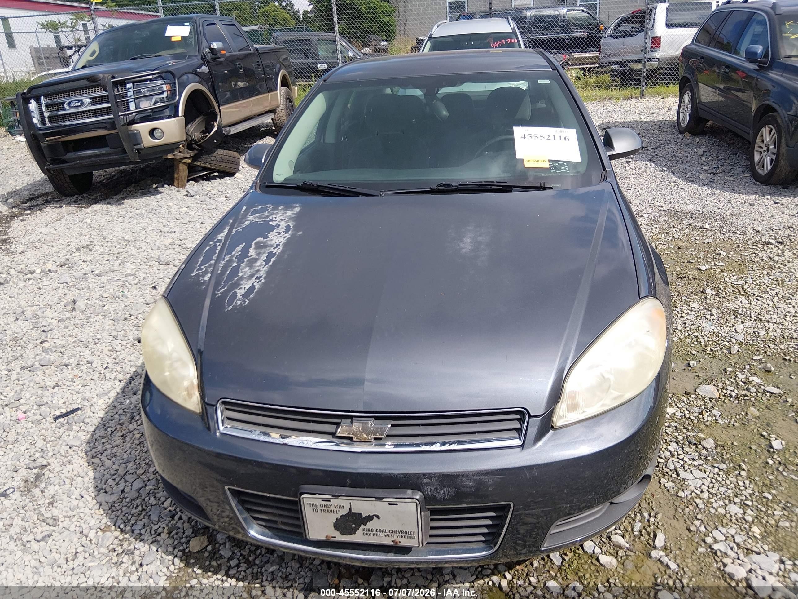 2010 Chevrolet Impala Lt Blue vin: 2G1WB5EKXA1144164