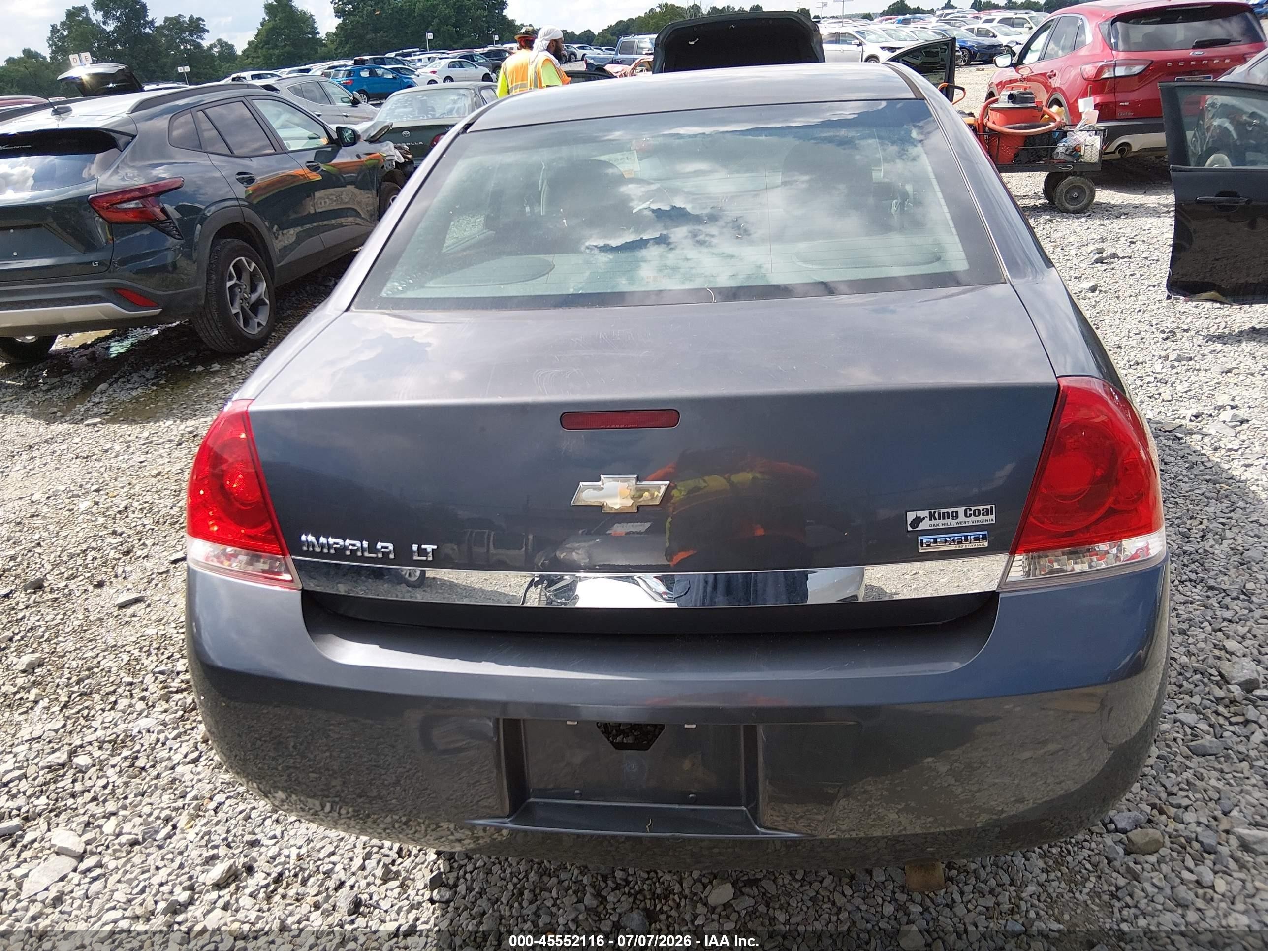 2010 Chevrolet Impala Lt Blue vin: 2G1WB5EKXA1144164