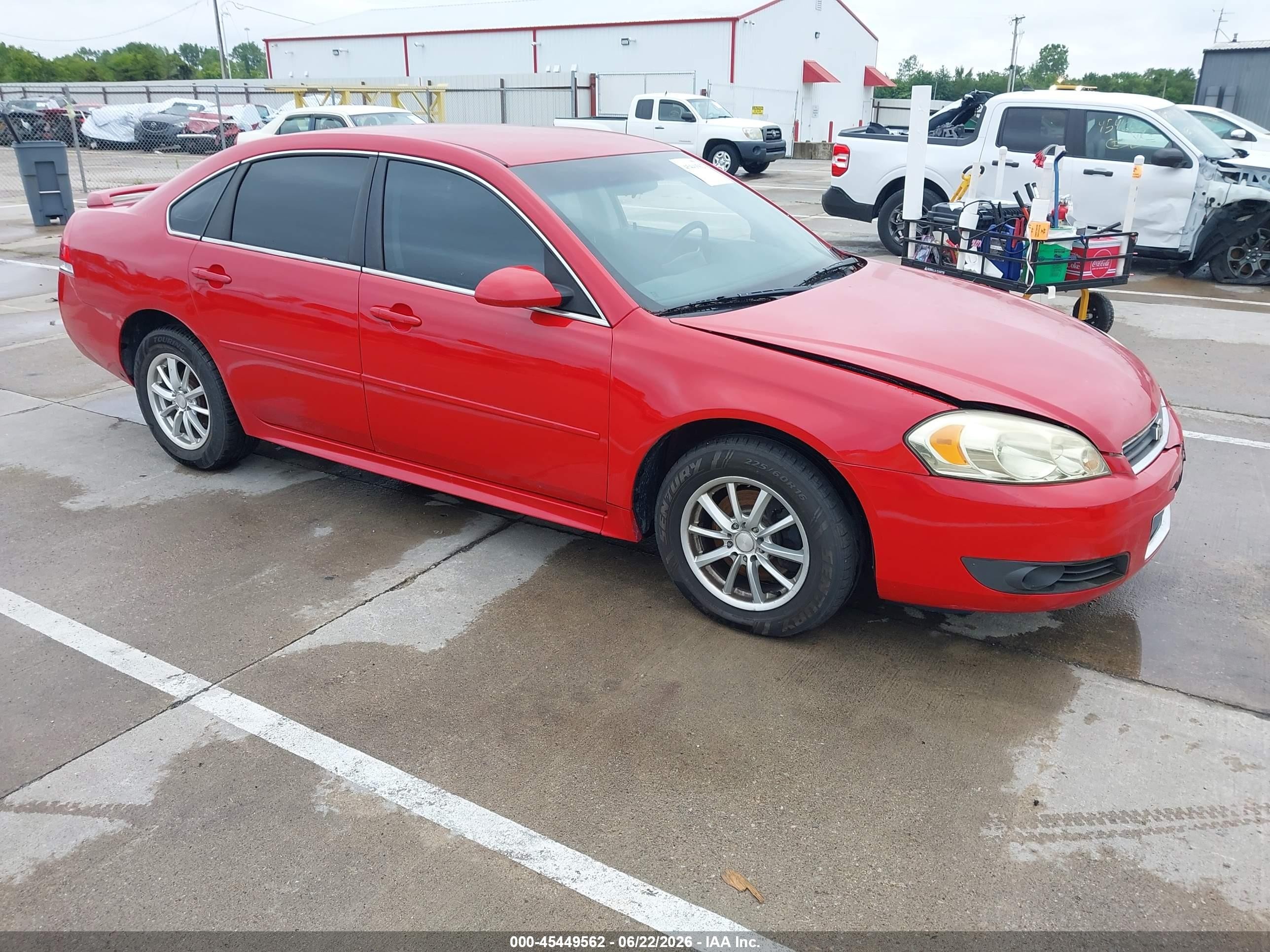 2010 Chevrolet Impala Lt Red vin: 2G1WB5EKXA1189816