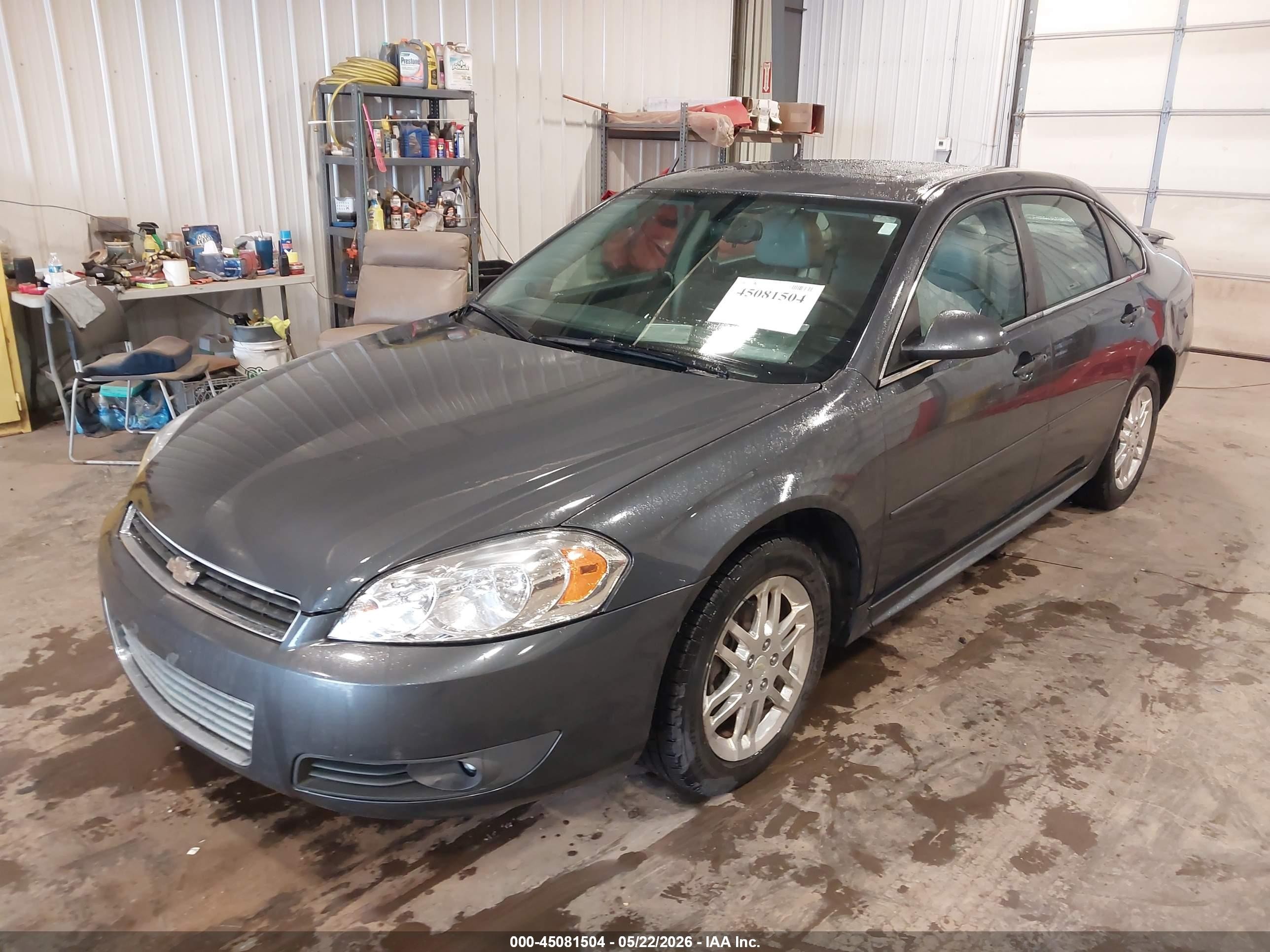 2010 Chevrolet Impala Lt Gray vin: 2G1WB5EKXA1205982