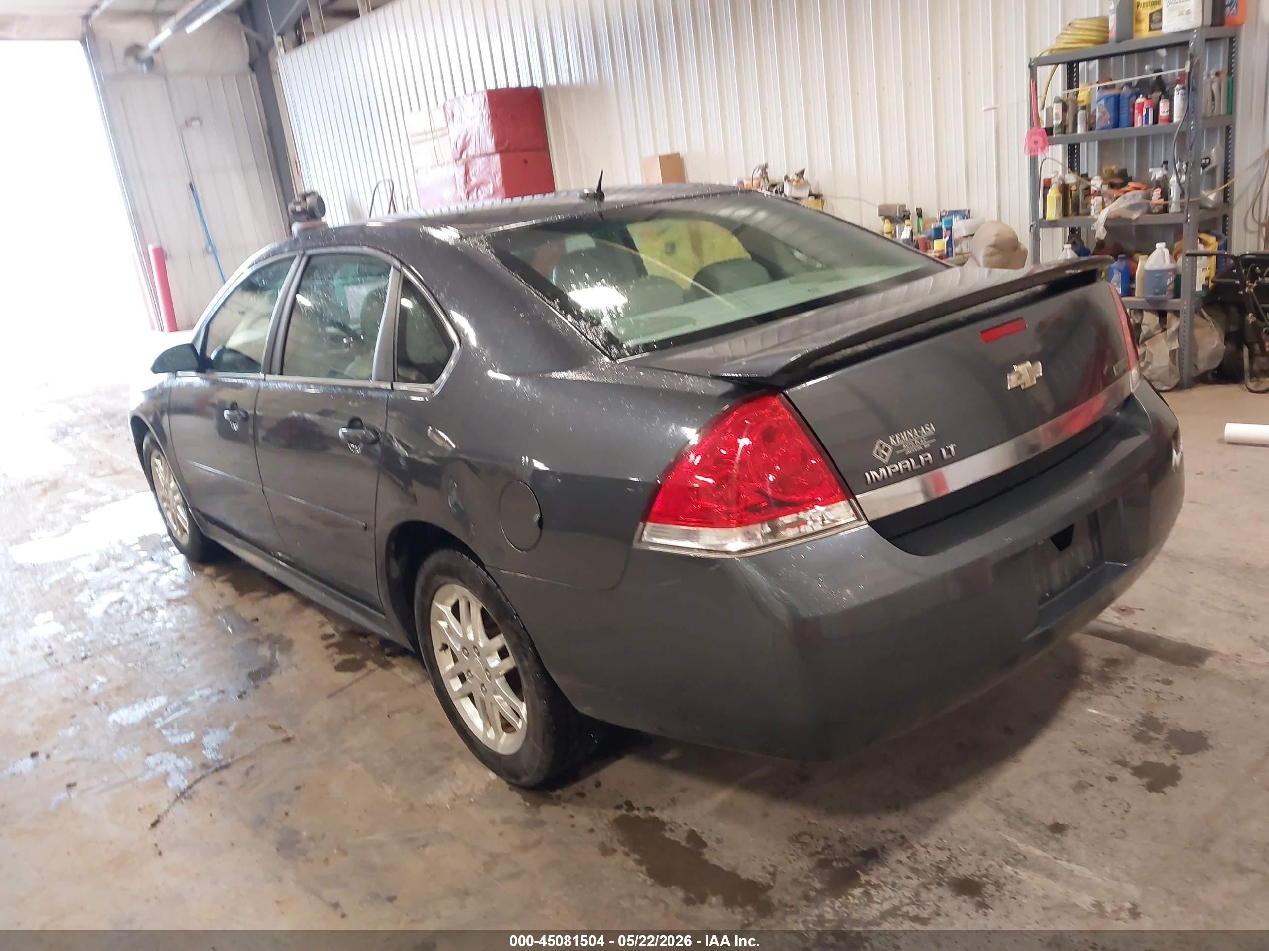2010 Chevrolet Impala Lt Gray vin: 2G1WB5EKXA1205982