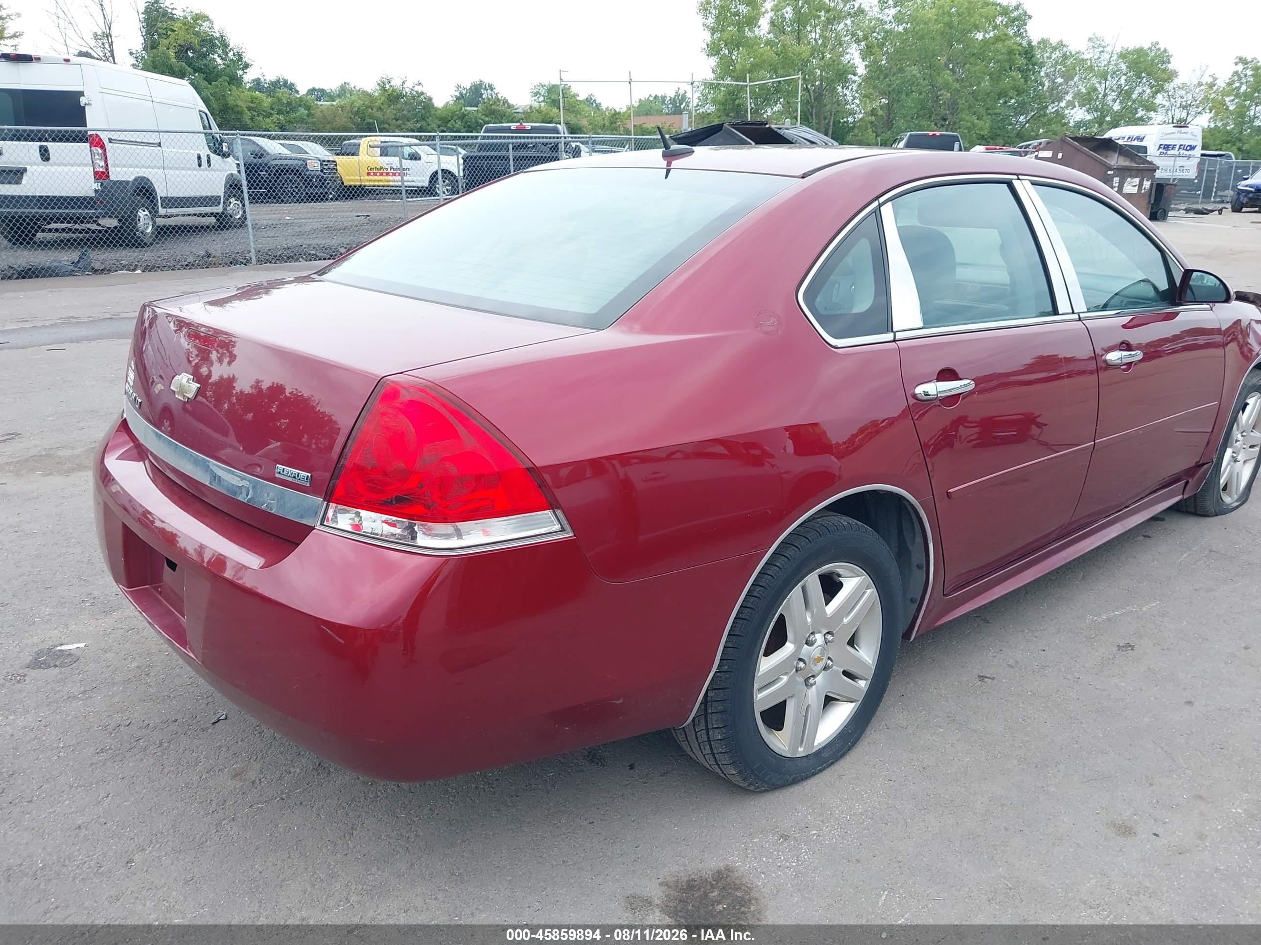 2011 Chevrolet Impala Lt Red vin: 2G1WB5EKXB1127155