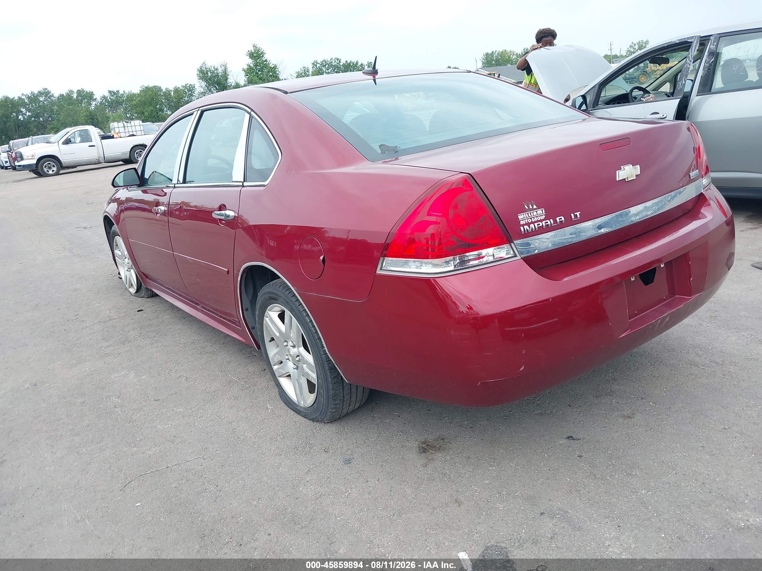2011 Chevrolet Impala Lt Red vin: 2G1WB5EKXB1127155