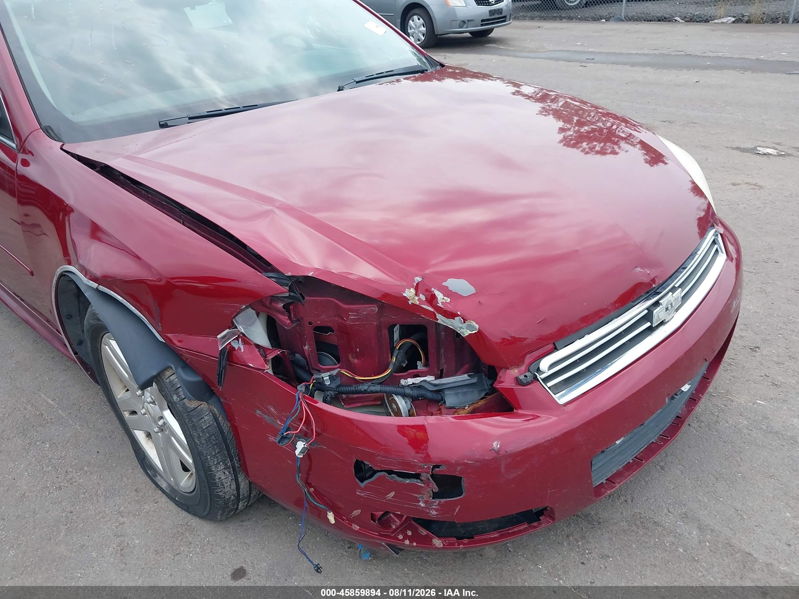 2011 Chevrolet Impala Lt Red vin: 2G1WB5EKXB1127155
