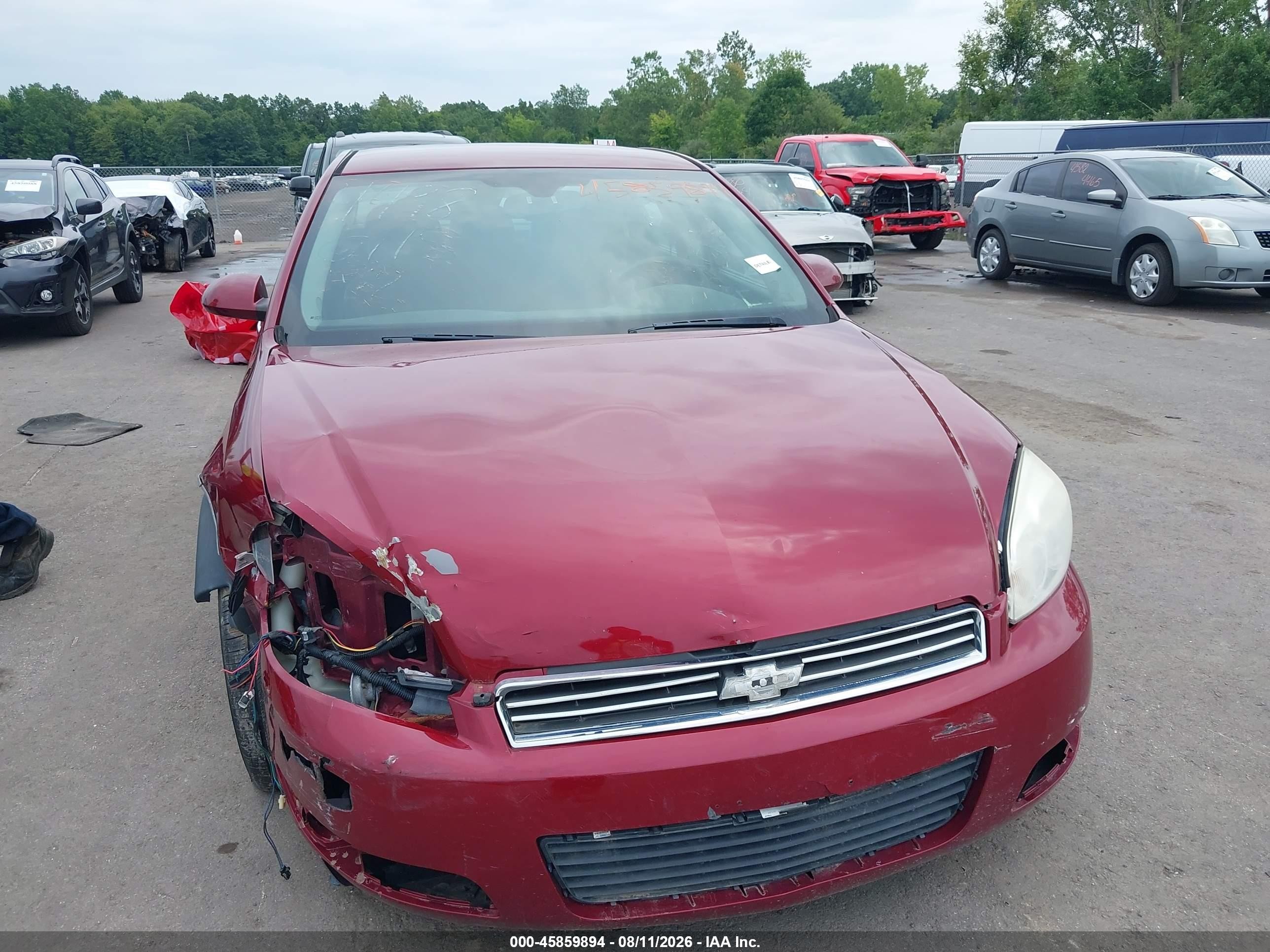 2011 Chevrolet Impala Lt Red vin: 2G1WB5EKXB1127155