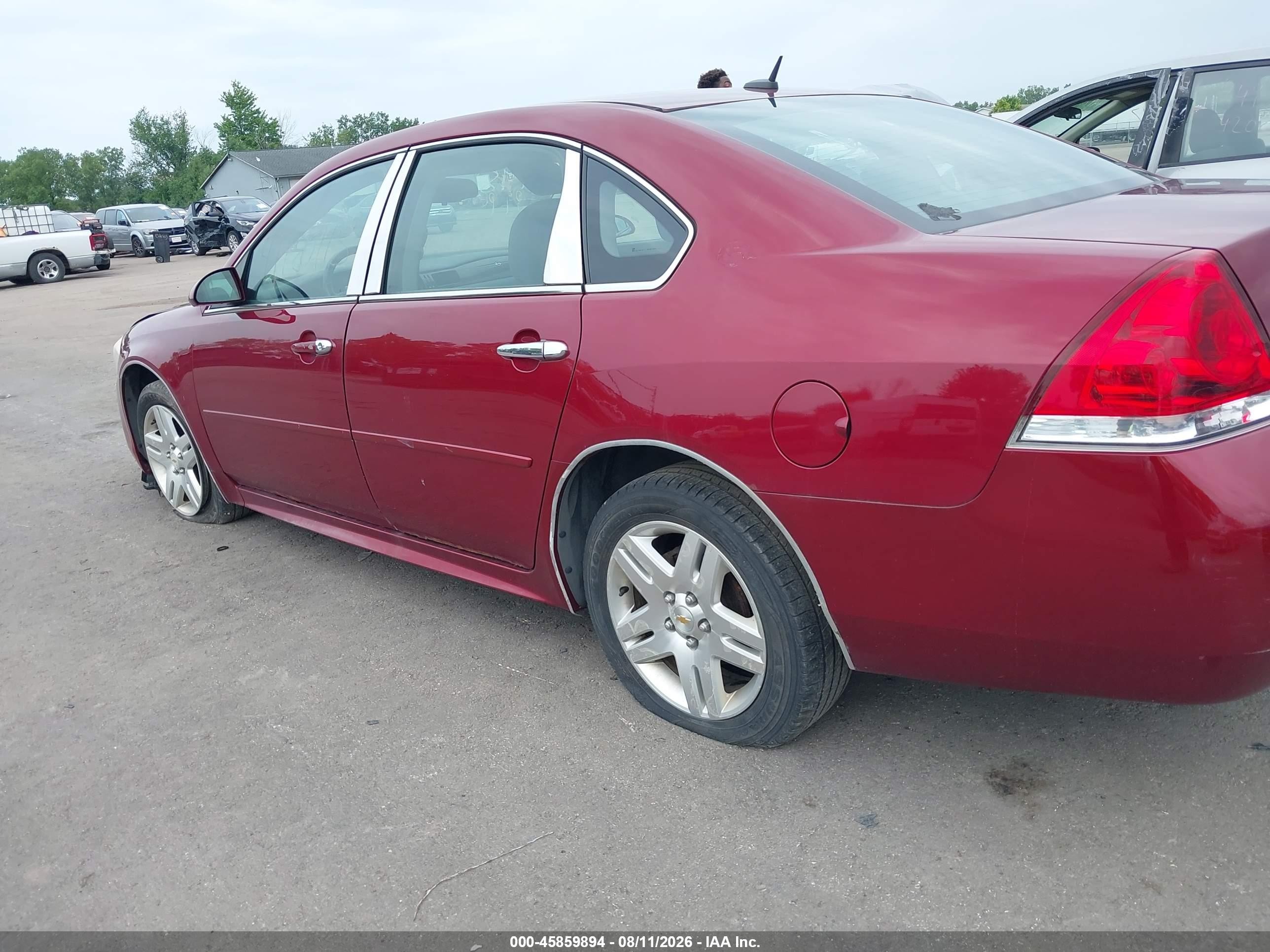 2011 Chevrolet Impala Lt Red vin: 2G1WB5EKXB1127155