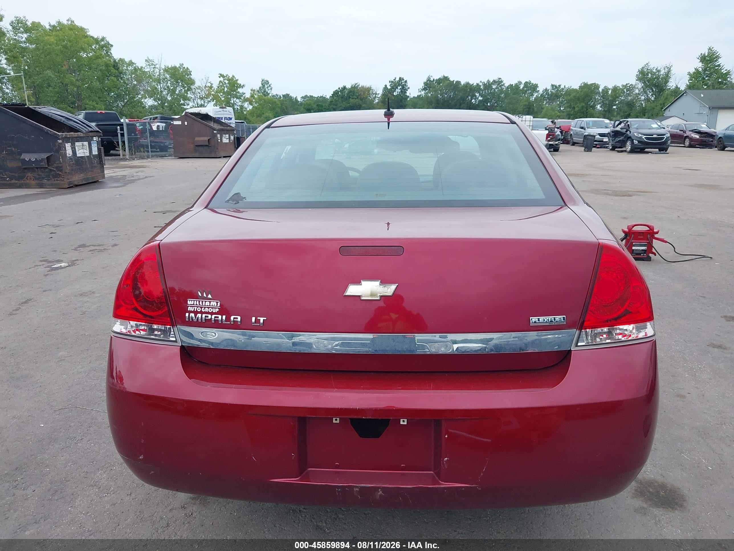 2011 Chevrolet Impala Lt Red vin: 2G1WB5EKXB1127155
