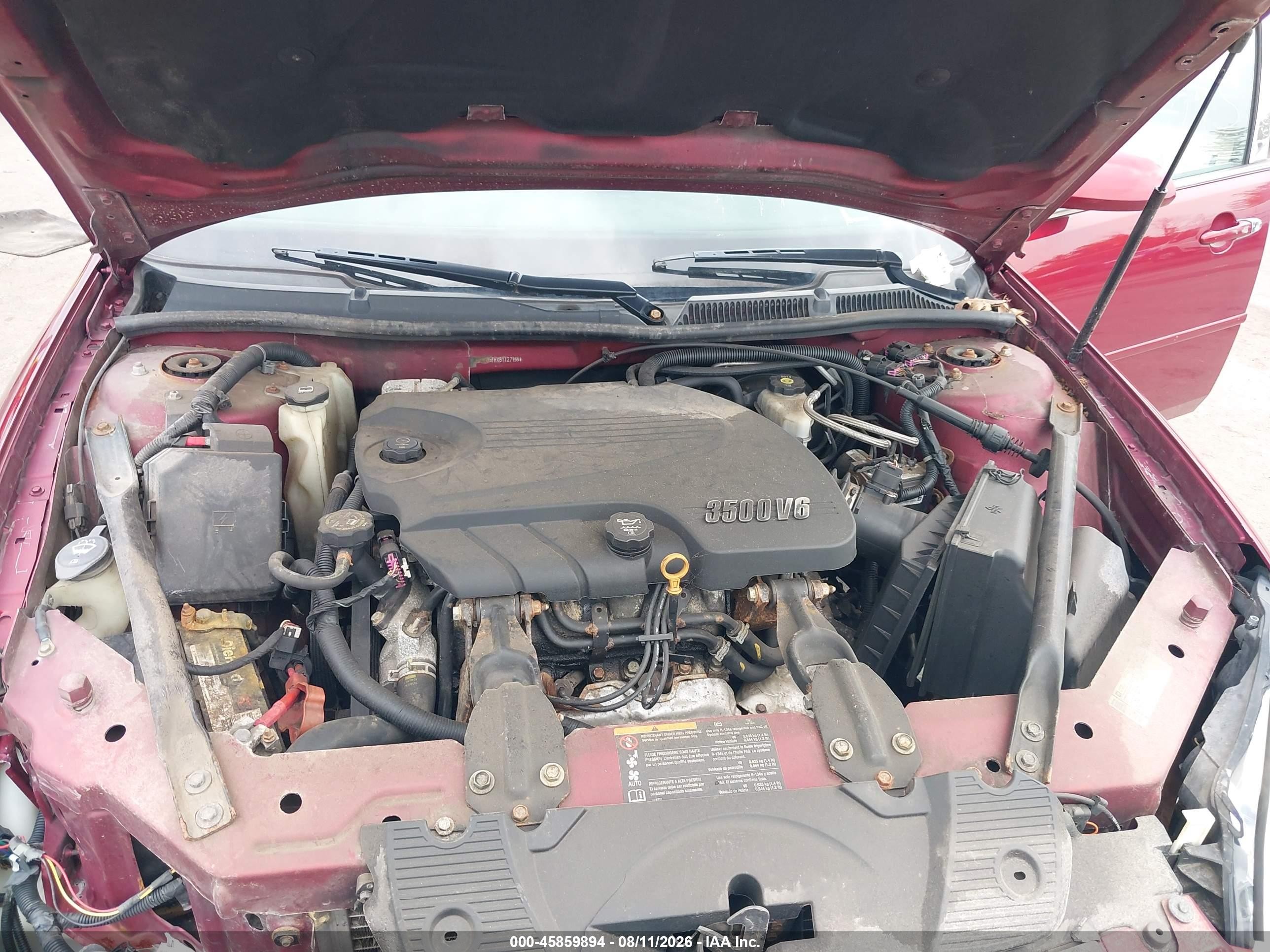 2011 Chevrolet Impala Lt Red vin: 2G1WB5EKXB1127155