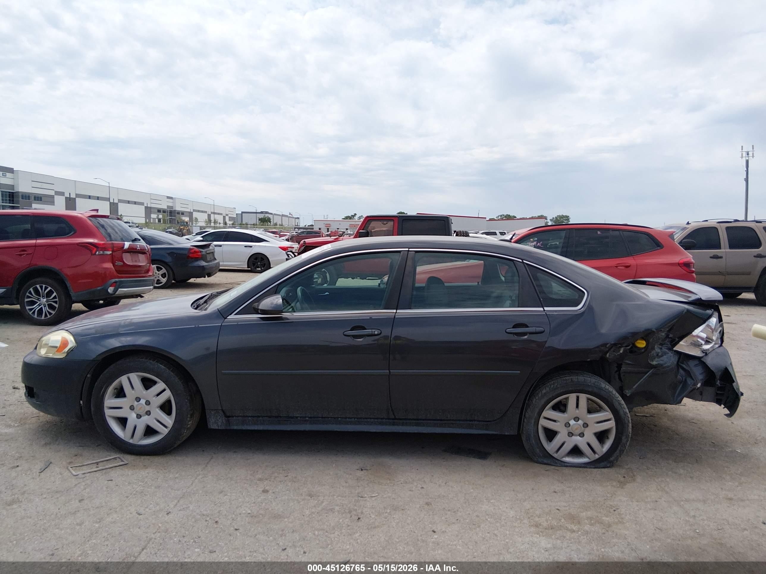 2011 Chevrolet Impala Lt Gray vin: 2G1WB5EKXB1165436